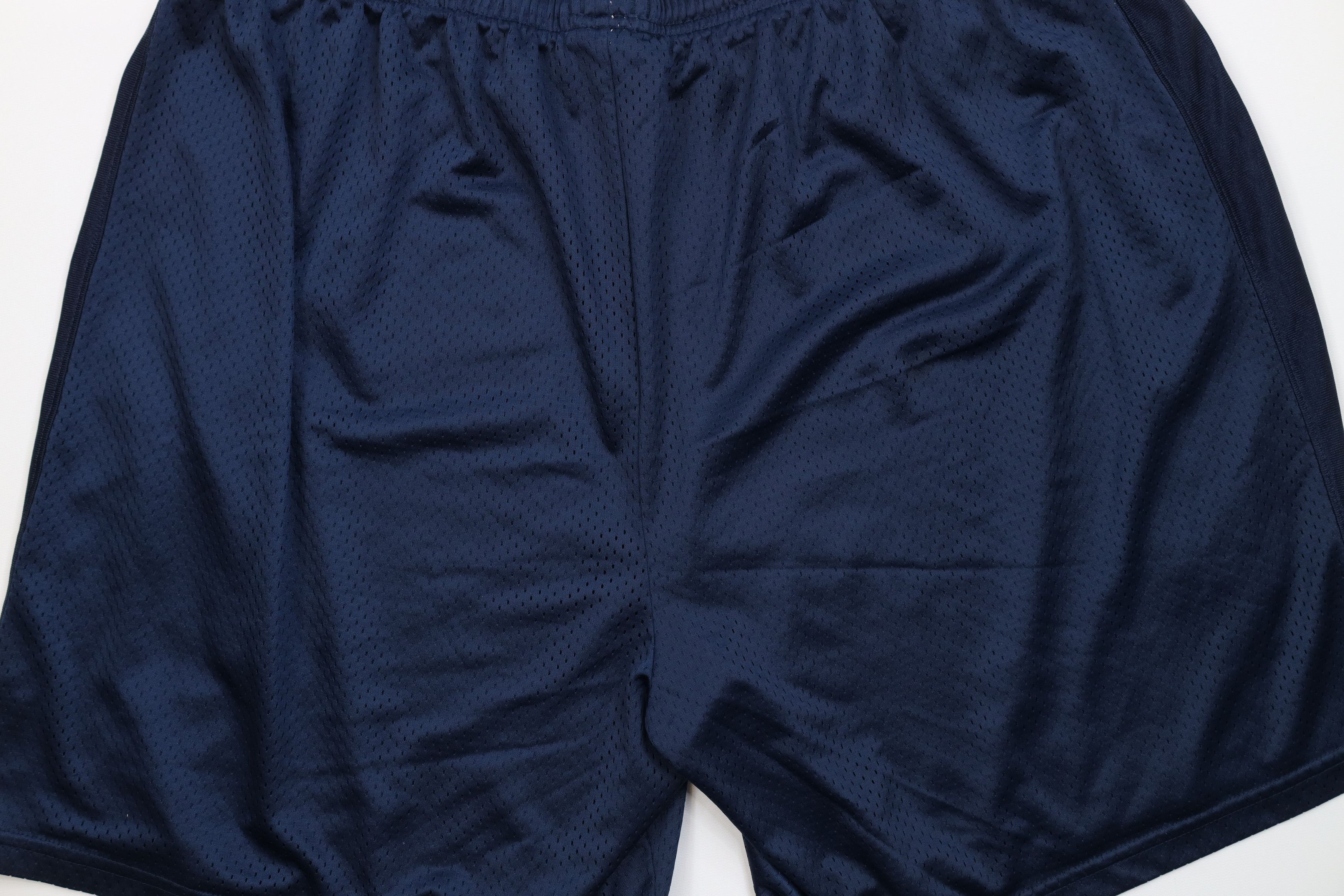 Reebok Vintage 90s Y2K Reebok Logo Above Knee Mesh Shorts Navy Blue Size US 38 / EU 54 - 12 Thumbnail