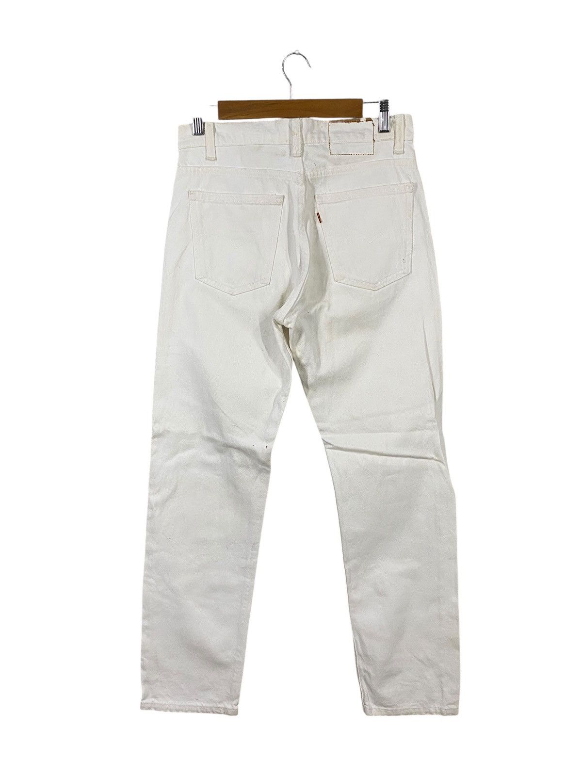 Vintage 90s levis orange tab regular fit white denim pant