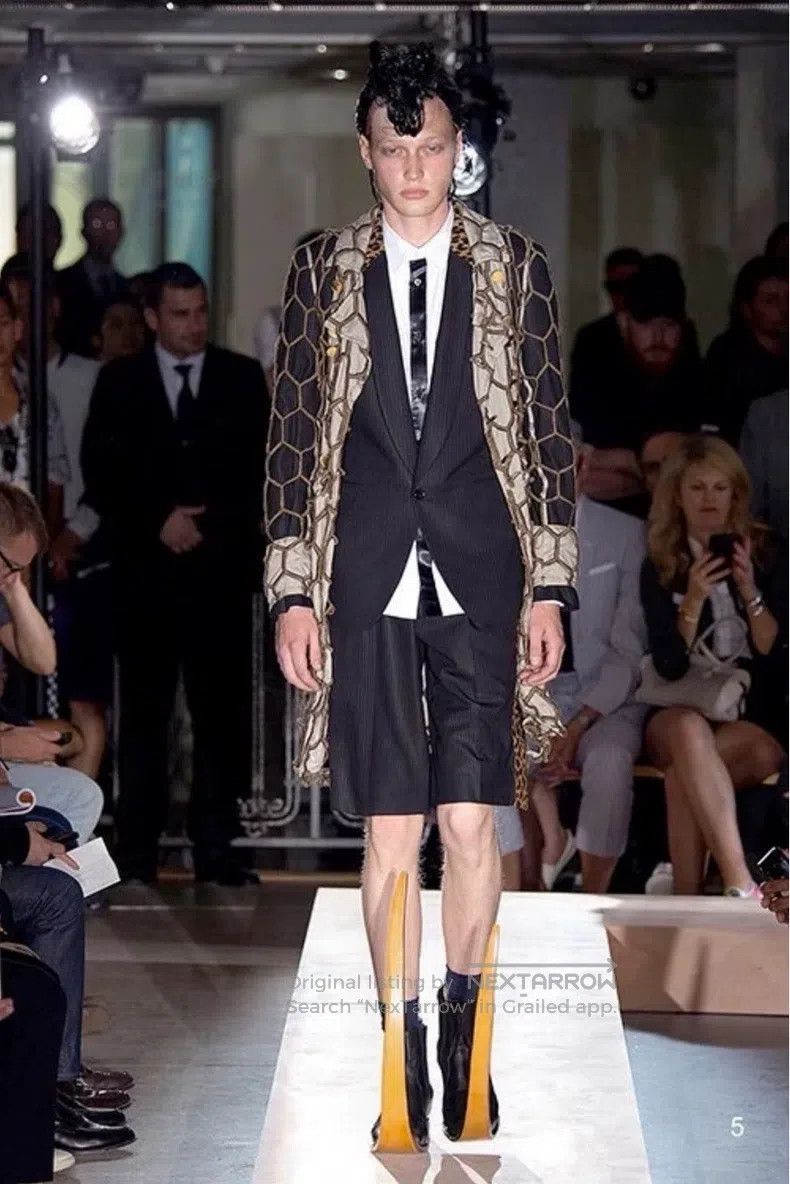Comme des Garcons Comme Des Garcons Honeycomb hexagonal openwork net coat Size US M / EU 48-50 / 2 - 5 Thumbnail