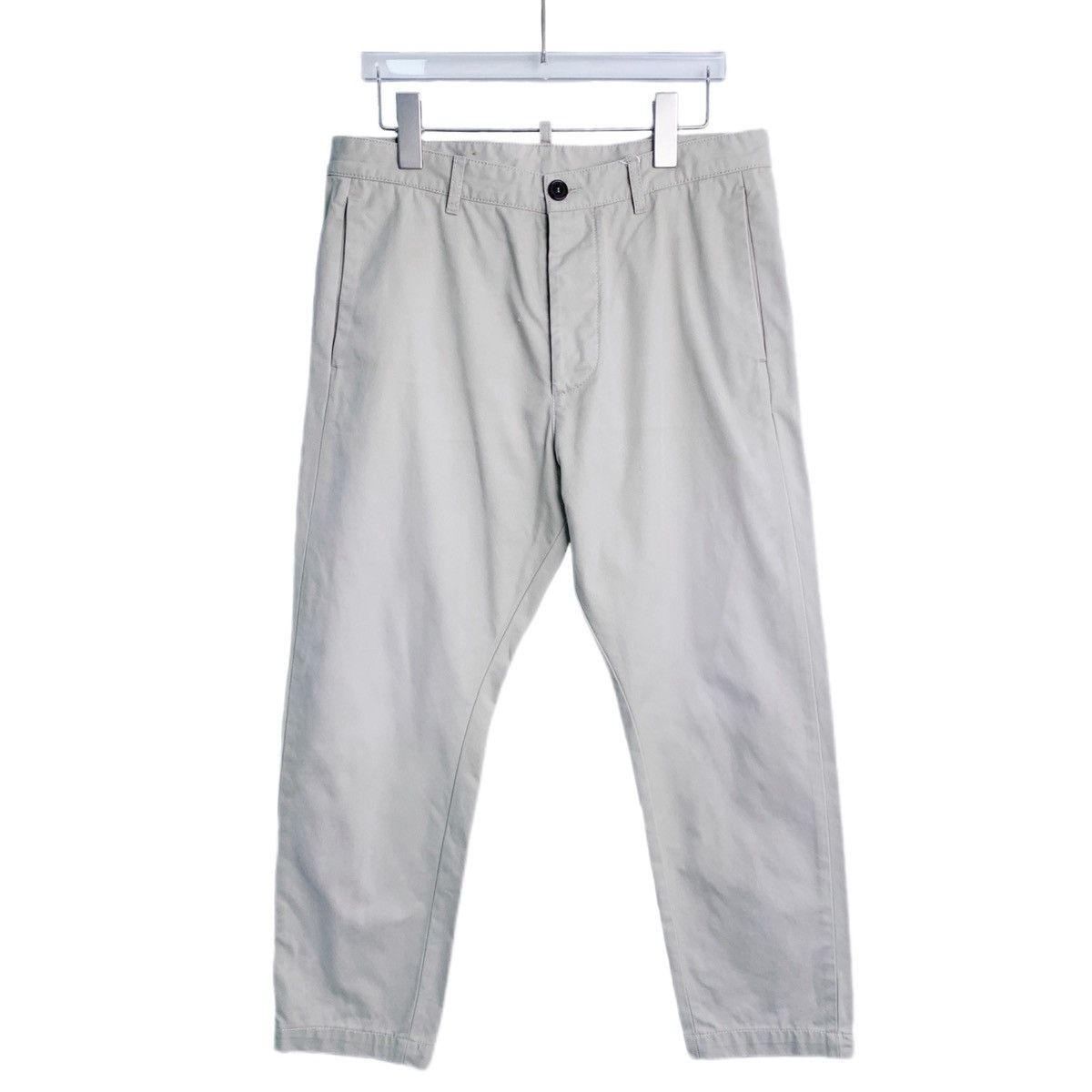 Dsquared2 Dsquared2 Off-white Cotton Casual Pants K26WX Size US 30 / EU 46 - 1 Thumbnail