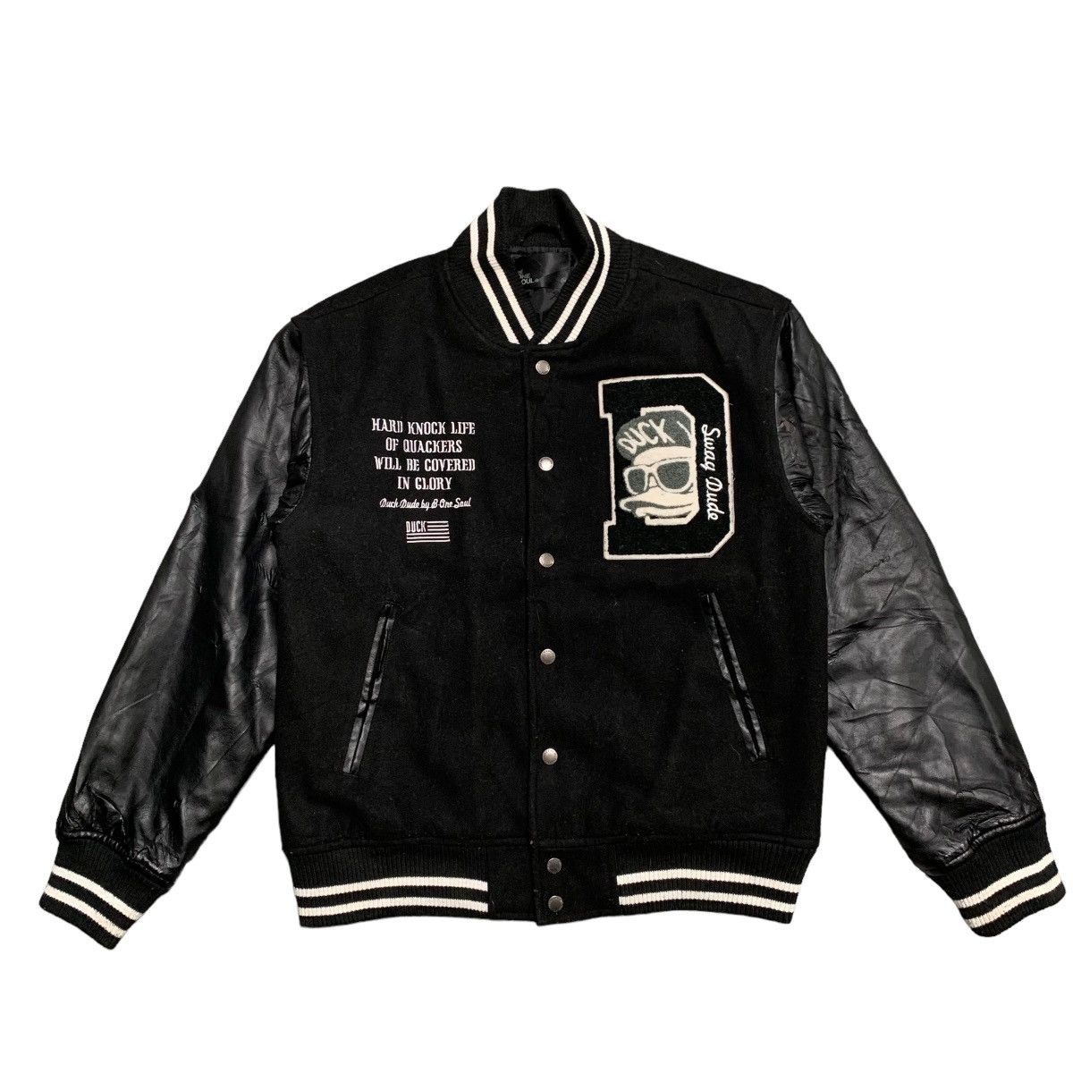 Japanese Brand B One Soul Duck Dude Quackers Varsity Jacket Size US M / EU 48-50 / 2 - 1 Thumbnail