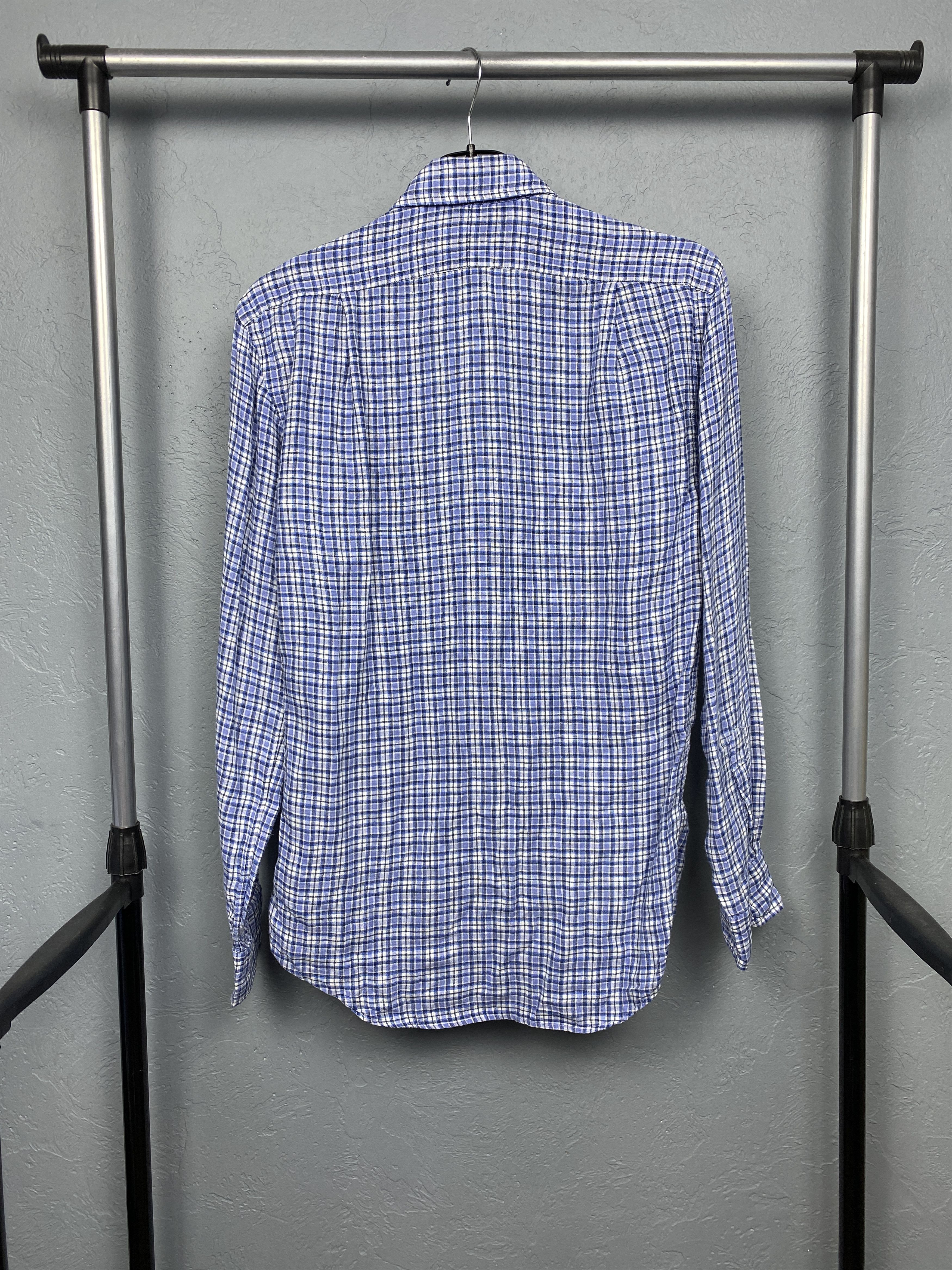 Polo Ralph Lauren × Ralph Lauren × Vintage Polo Ralph Lauren Mens LINEN Long Sleeve Shirt Y2K Size US S / EU 44-46 / 1 - 7 Thumbnail