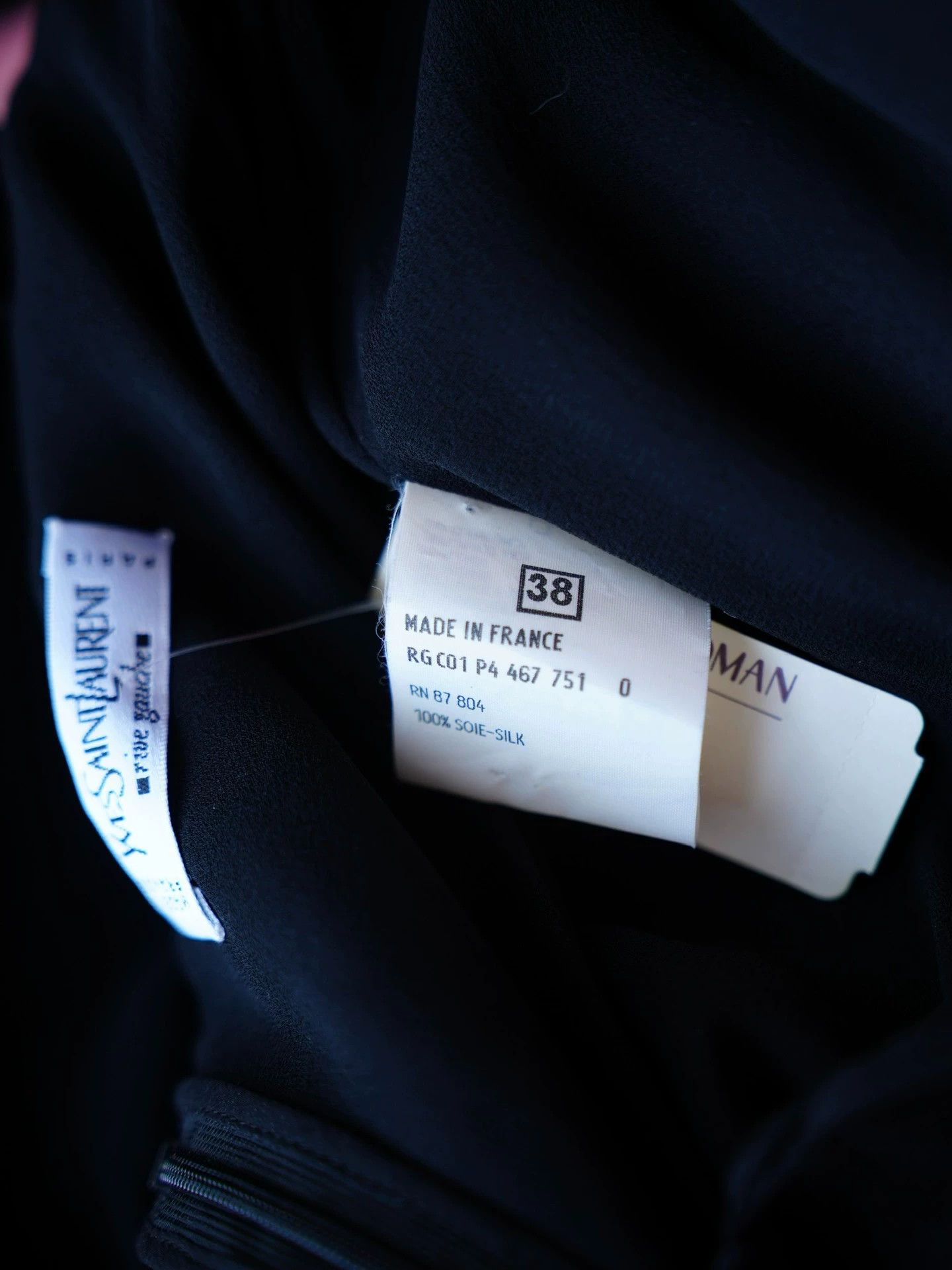 Yves Saint Laurent YSL Rive Gauche 90s Silk Pleated Skirt France FR38 Size 26" / US 2 / IT 38 - 9 Thumbnail