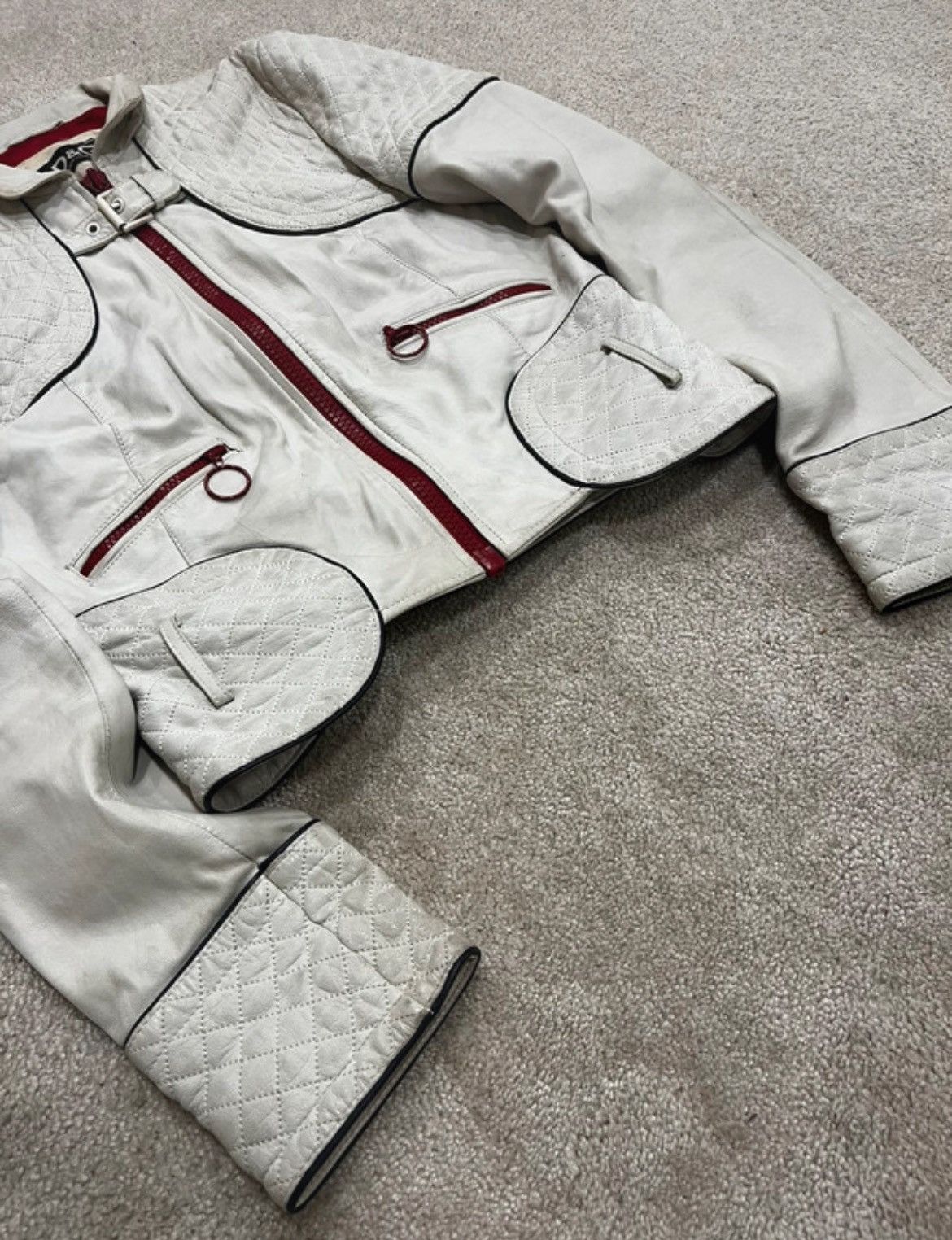 Dolce & Gabbana Dolce & Gabbana Leather Moto Biker Jacket with Buckle Size S / US 4 / IT 40 - 3 Thumbnail