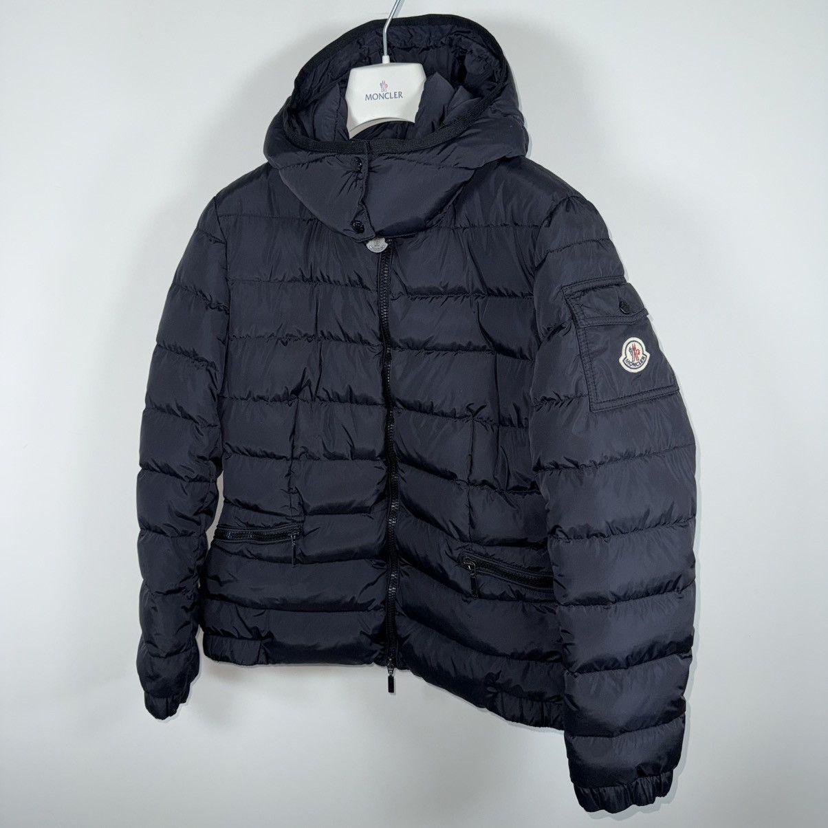 Moncler Moncler Saby Women’s Down Puffer Jacket Size 4 (L/XL) Blue Size L / US 10 / IT 46 - 2 Thumbnail