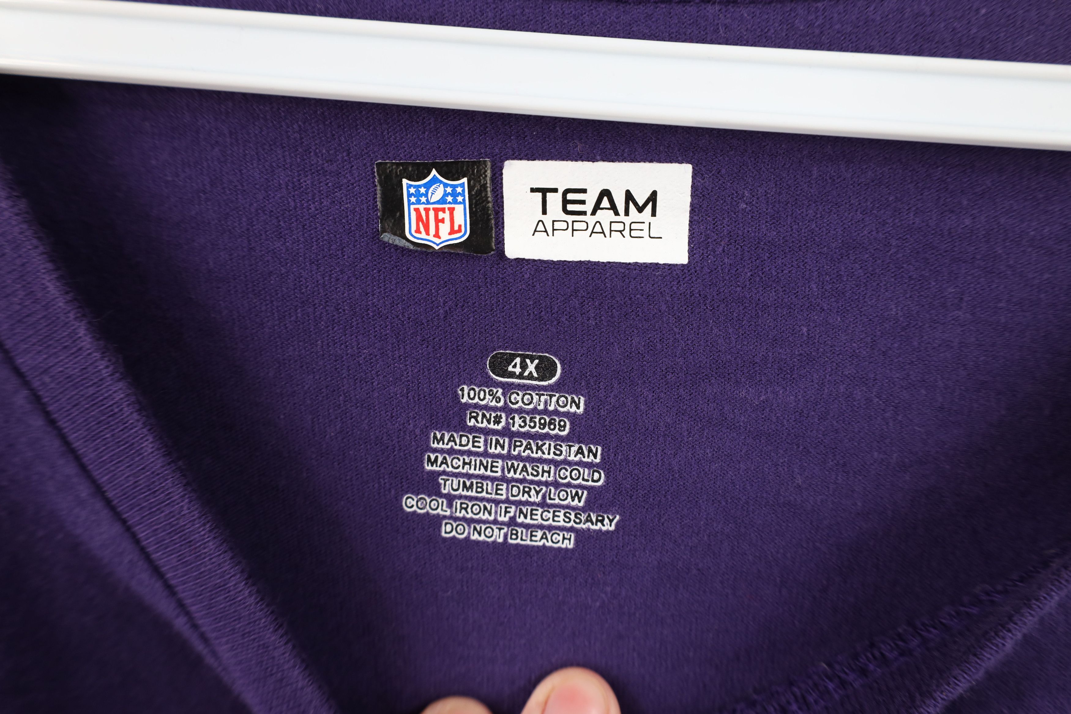 Vintage Vintage Y2K NFL Minnesota Vikings Long Sleeve T-Shirt Size 4XL / US 24-26 - 5 Thumbnail