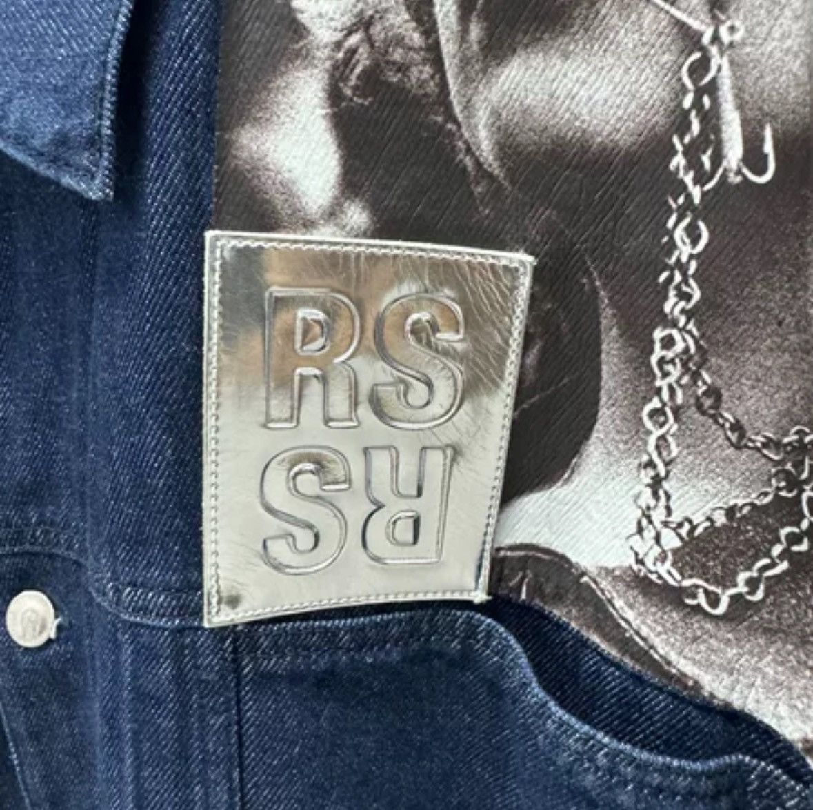 Raf Simons RAF SIMONS 19ss portrait blue denim jacket2412-Nextarrow Size US S / EU 44-46 / 1 - 6 Thumbnail