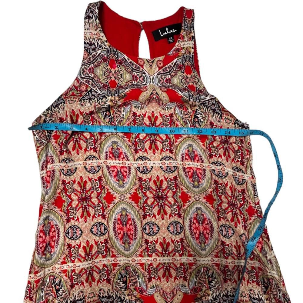Lulus Lulus l Design Major Red Print Swing Dress Size XS Size XS / US 0-2 / IT 36-38 - 5 Thumbnail