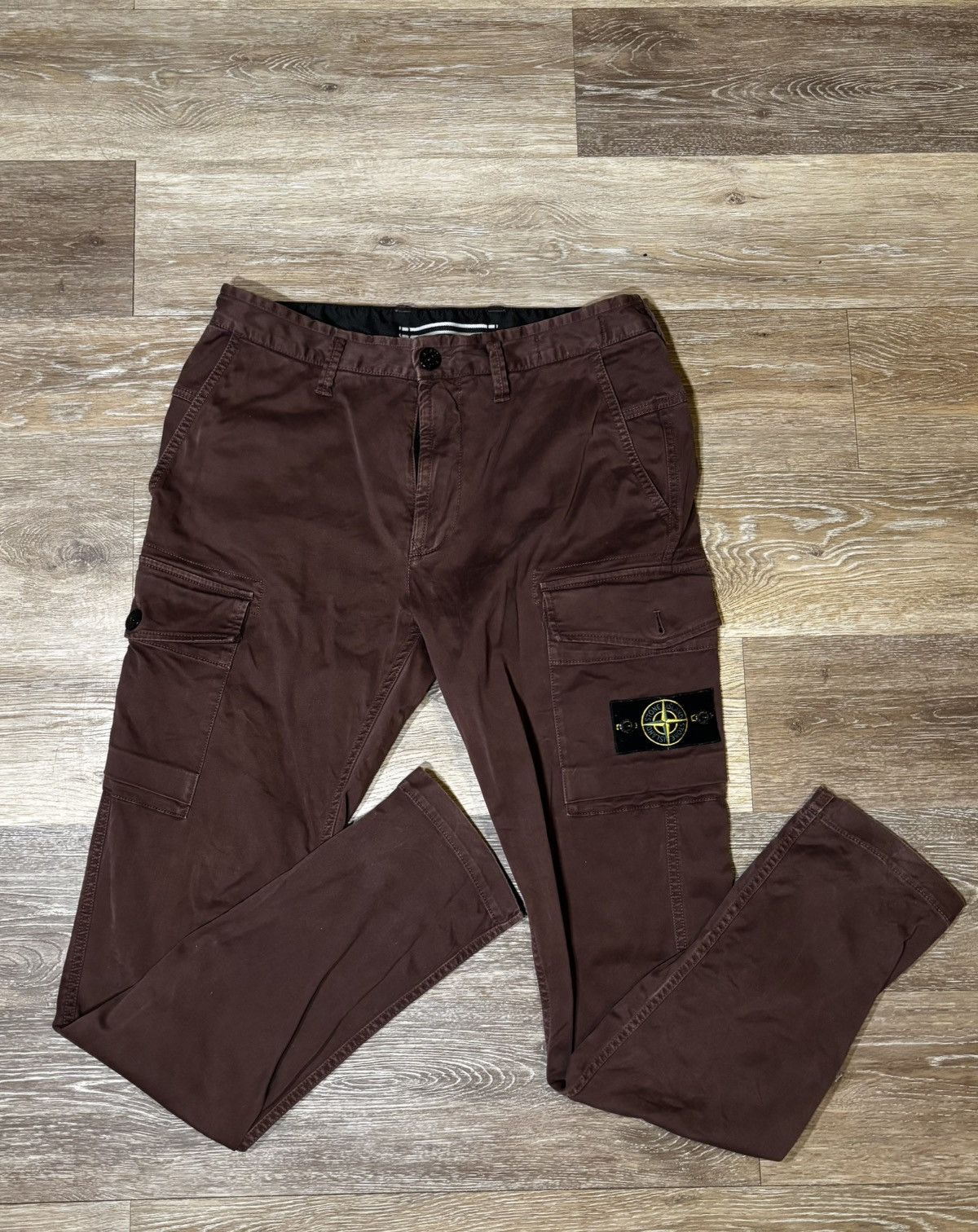 Stone Island Burgundy Stone Island Cargo Pants Size US 30 / EU 46 - 1 Thumbnail
