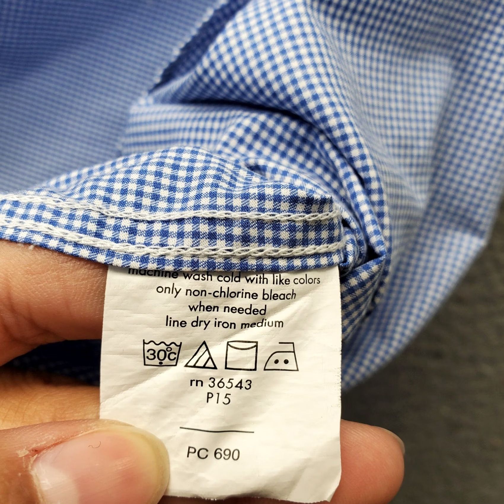 John Varvatos John Varvatos Dress Shirt Mens 16.5 Multi Plaid Regular Fit Collared Button Up Shirt Mens 16.5 Plaid Multicolor Long Sleeve Button Up Dress Shirt Mens Size 46R - 5 Thumbnail