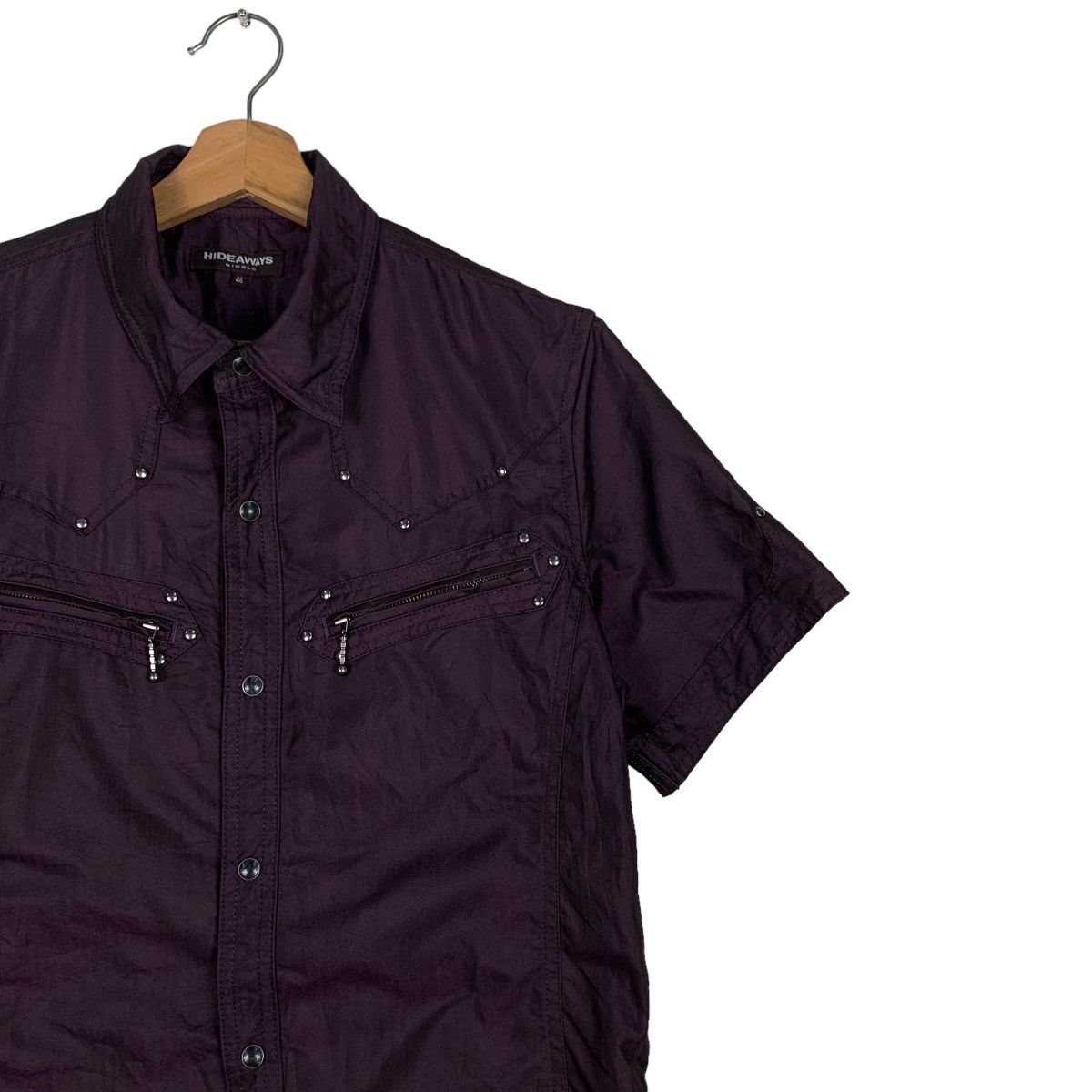 HIDEAWAYS HIDEAWAYS NICOLE Short Sleeve Snap Button Shirt #0891-C40 Size US S / EU 44-46 / 1 - 5 Thumbnail