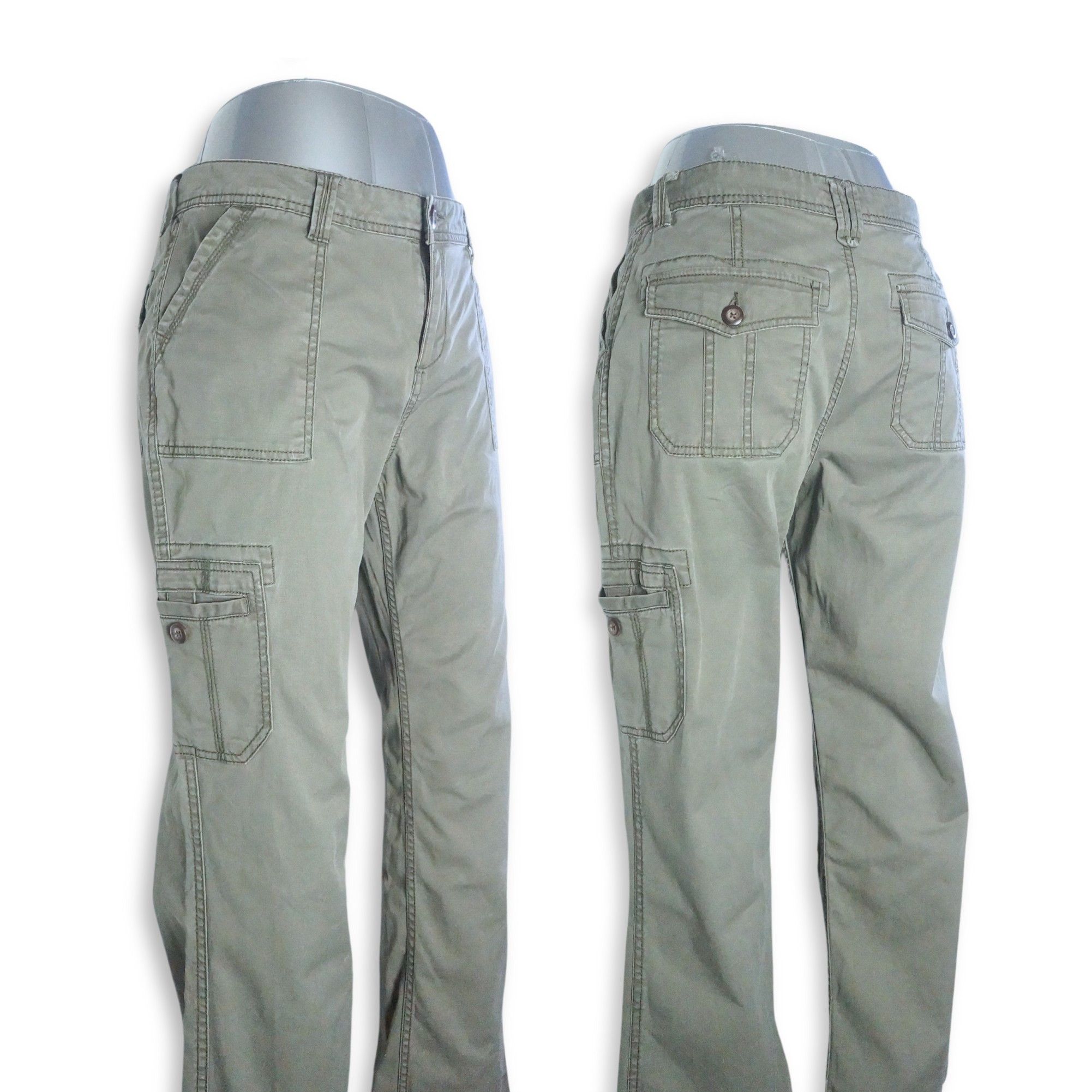 Merona MERONA Flared Stretch Cargo Pants Size 28" / US 6 / IT 42 - 10 Thumbnail