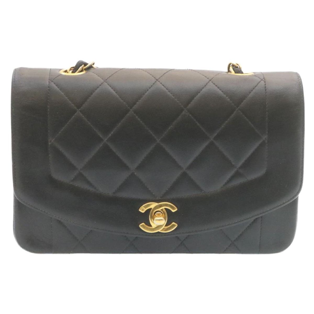 Chanel CHANEL Chain Turn Lock Diana Matelasse Shoulder Bag Lamb Size ONE SIZE - 13 Thumbnail