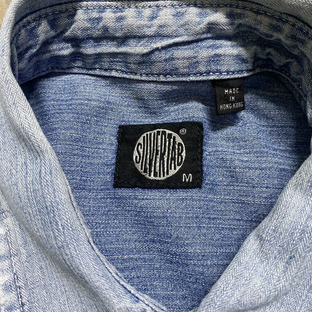 Levi's Vintage Levis Silvertab Denim Shirt Button Up Size US M / EU 48-50 / 2 - 15 Thumbnail