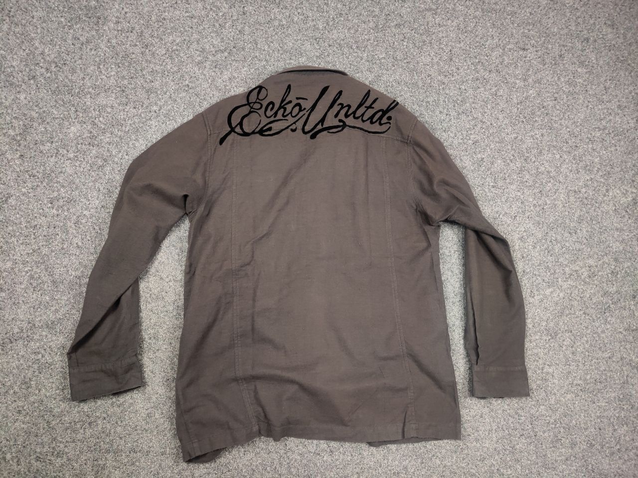 Ecko Unltd. Vintage Ecko Unltd y2k flannel overshirt pocket military Size US L / EU 52-54 / 3 - 10 Thumbnail