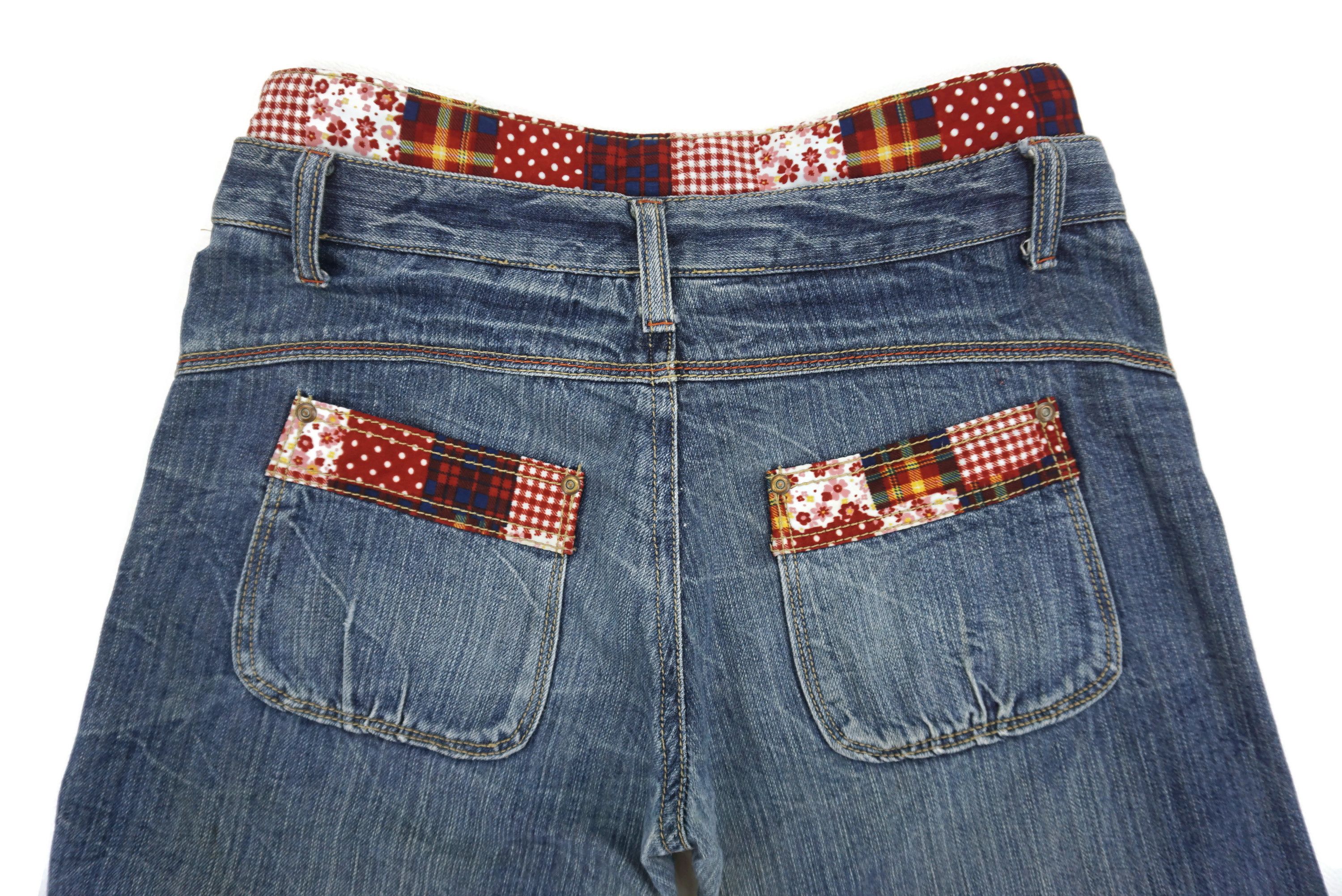 Japanese Brand Double Waist Jeans fit W32xL30 Japanese Traditional Trim Size 28" / US 6 / IT 42 - 11 Thumbnail