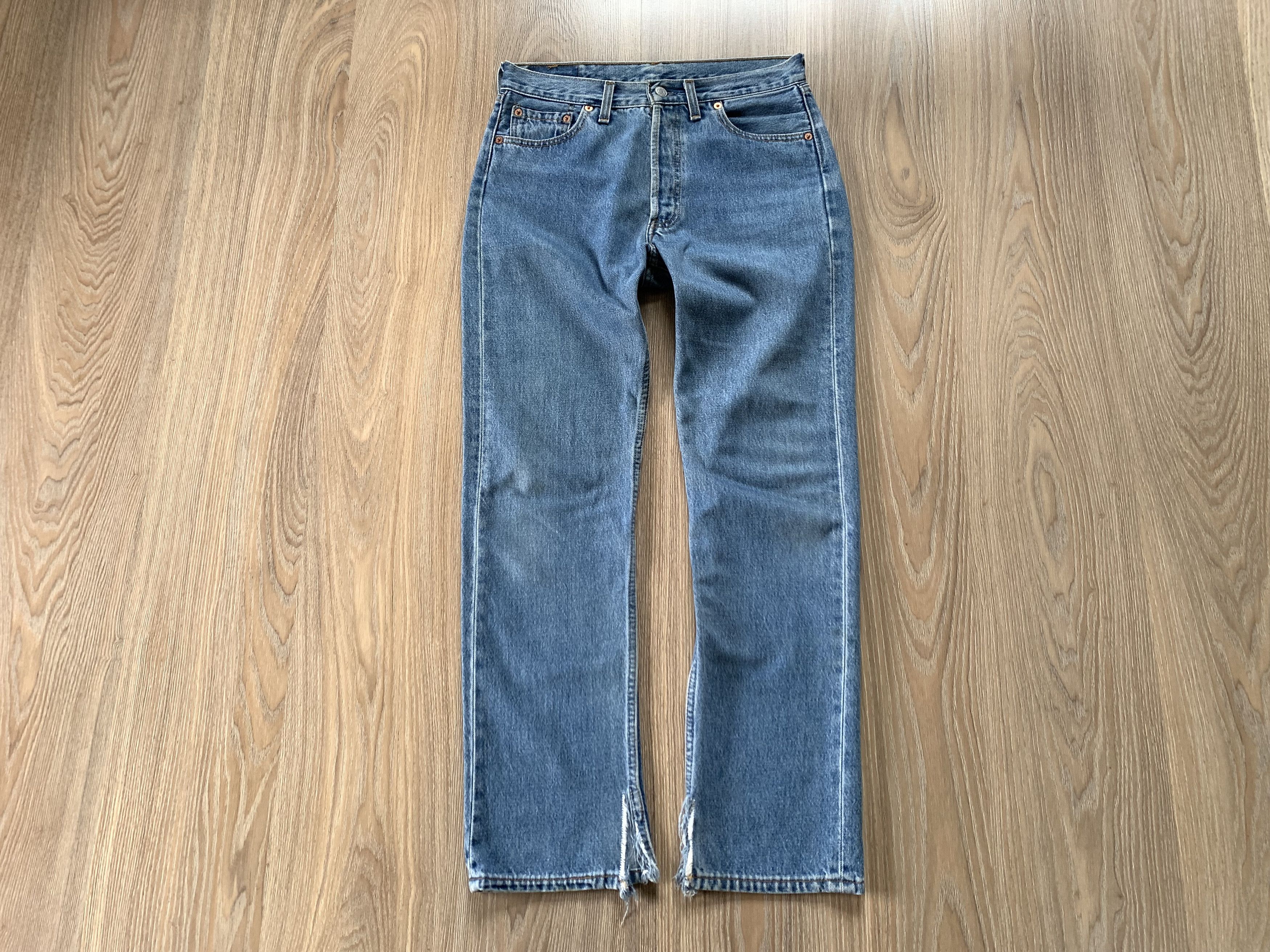 Women’s Levis 501 Blue Denim Jeans