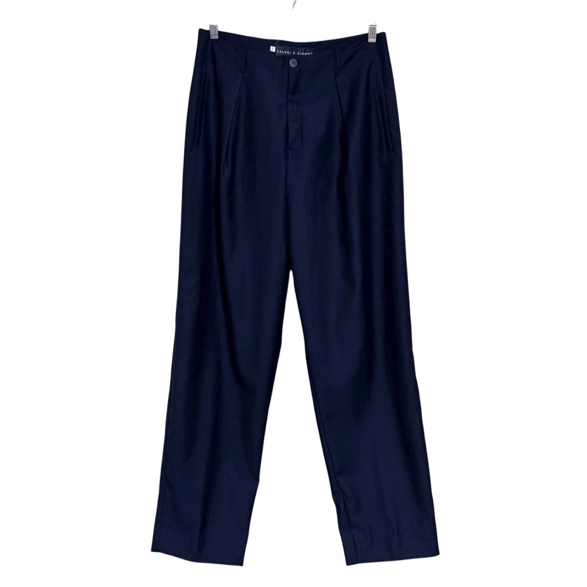 Calugi e Gianelli Calugi E Giannelli Black Wool Baggy Pants Size US 32 / EU 48 - 2 Thumbnail