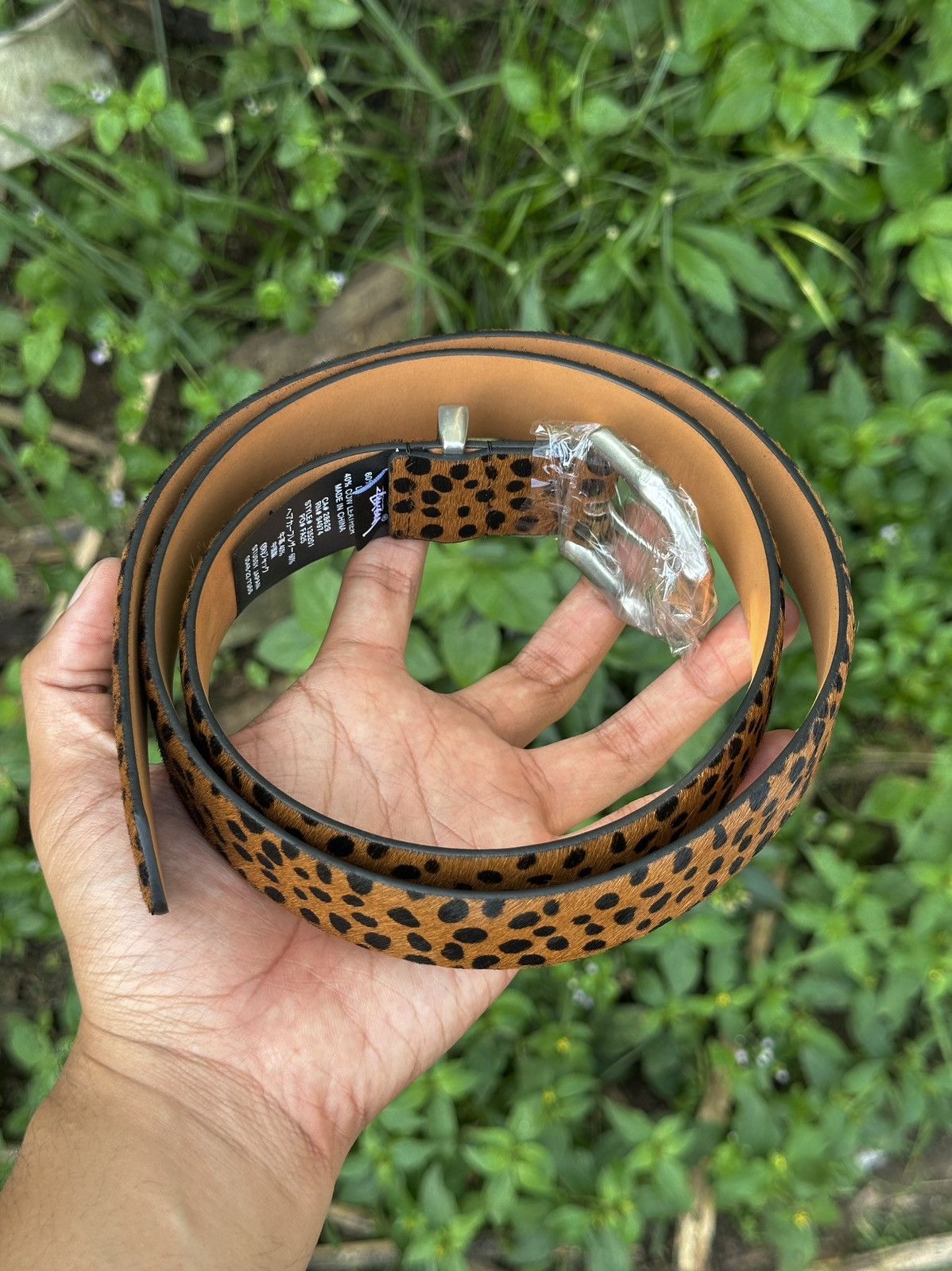 Stussy Stussy Bamboo buckle belts "Leopard pattern" Size ONE SIZE - 5 Thumbnail