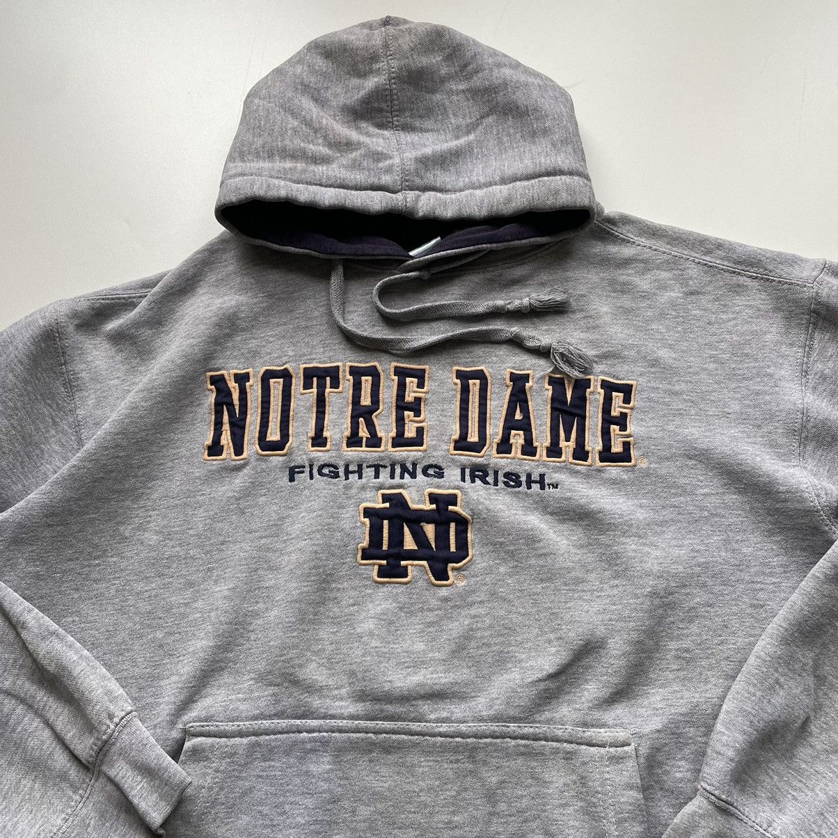 NCAA Vintage 2000s Notre Dame Fighting Irish Embroidered Hoodie Size US M / EU 48-50 / 2 - 2 Thumbnail