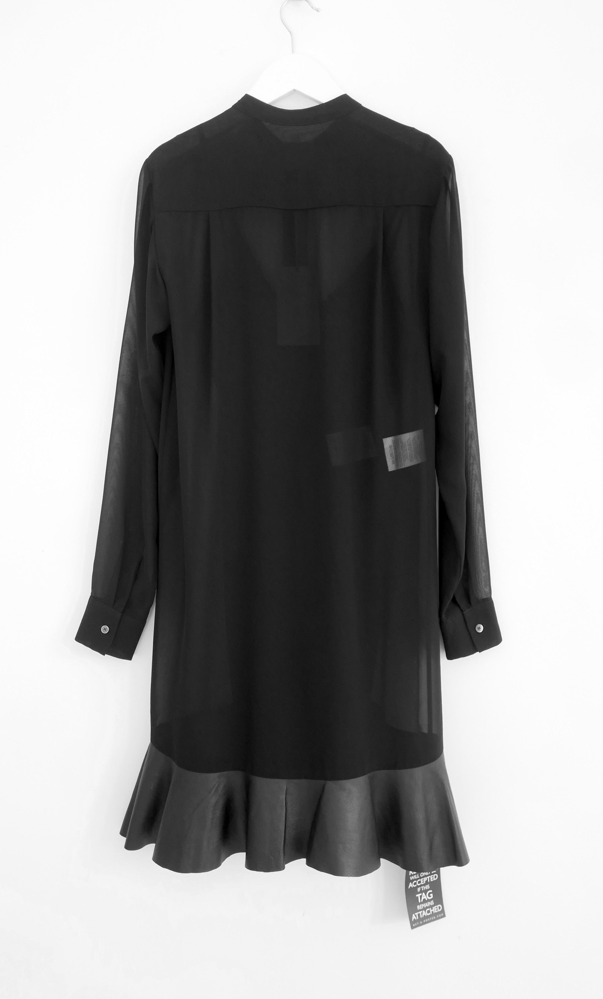 McQ Alexander McQueen Leather Skirt Shirt Dress - wpequipmentugltd.com