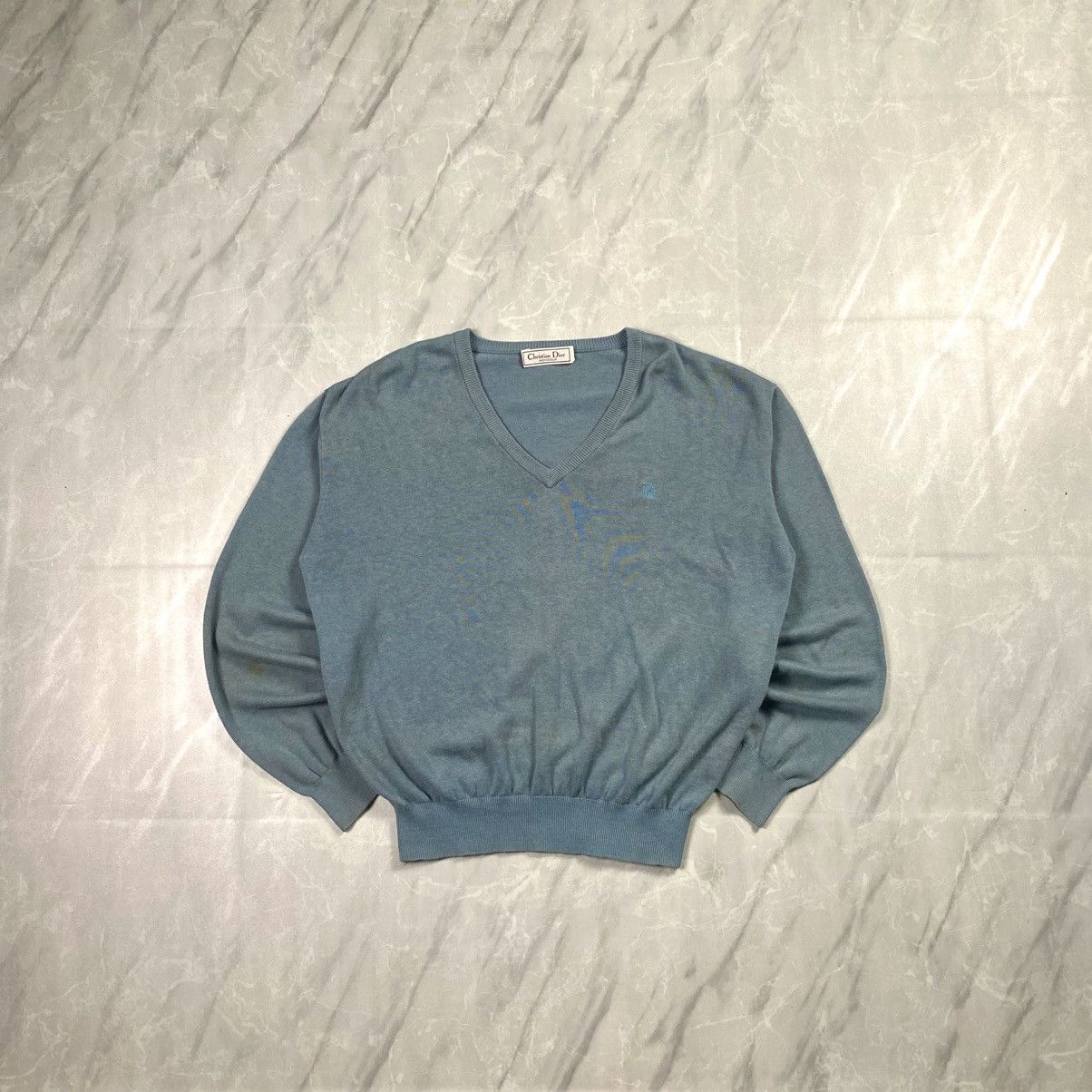 Christian Dior Monsieur Vintage Dior V-Neck Sweaters Size US L / EU 52-54 / 3 - 2 Thumbnail