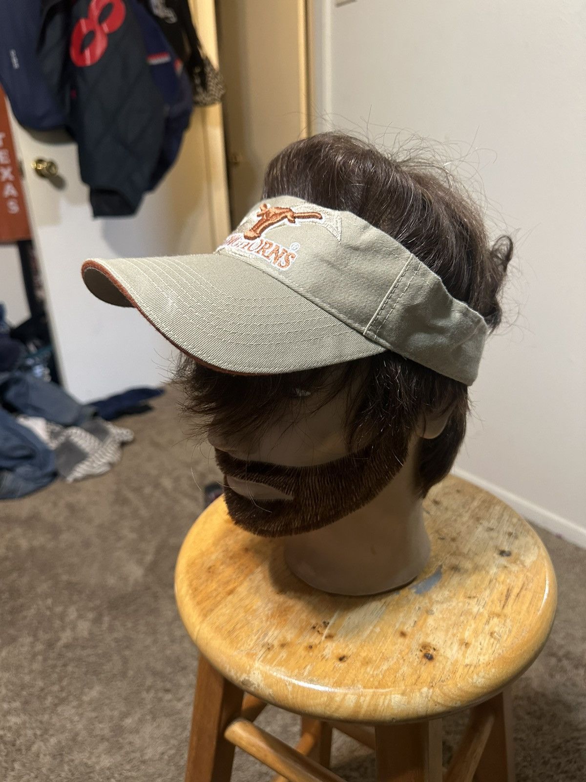 NCAA Vintage NCAA Texas Longhorns “triple burnt” sun visor 90s Size ONE SIZE - 6 Thumbnail