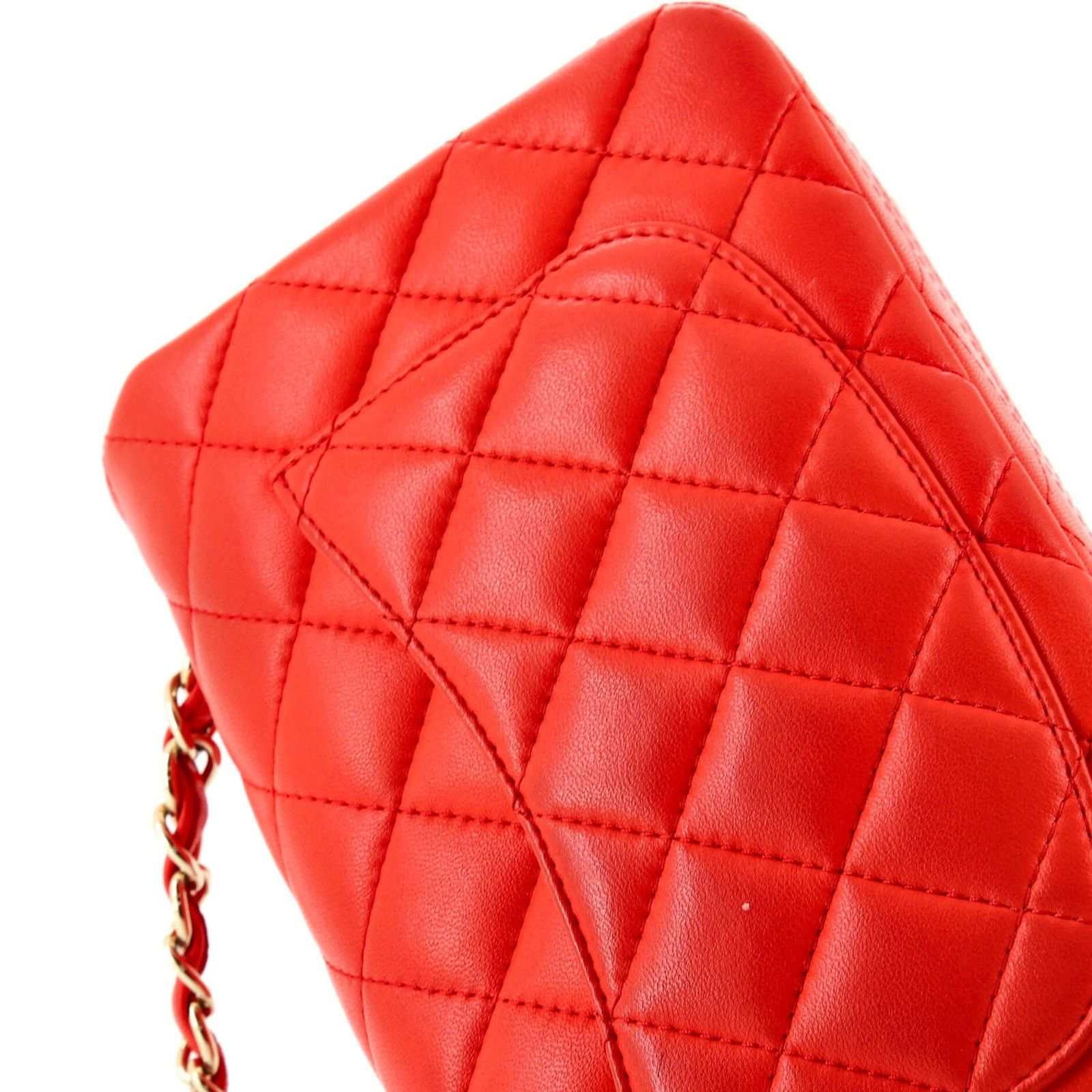 Chanel Classic Single Flap Bag Quilted Lambskin Mini Size ONE SIZE - 8 Thumbnail