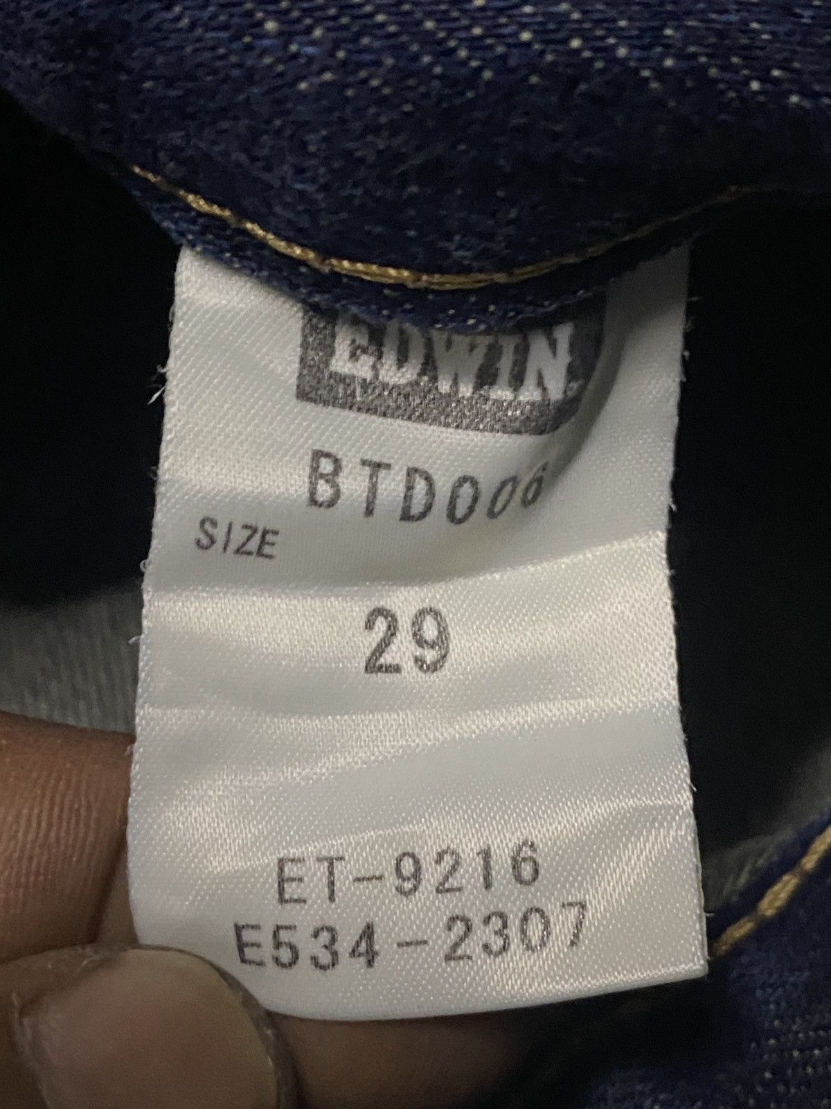 Edwin Vintage Edwin Blue Trip Hybrid Distressed Loose Jeans Size US 31 - 19 Thumbnail