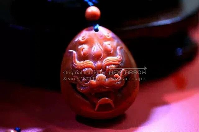 Other South Red Auspicious Beast Pendant. Size ONE SIZE - 1 Thumbnail