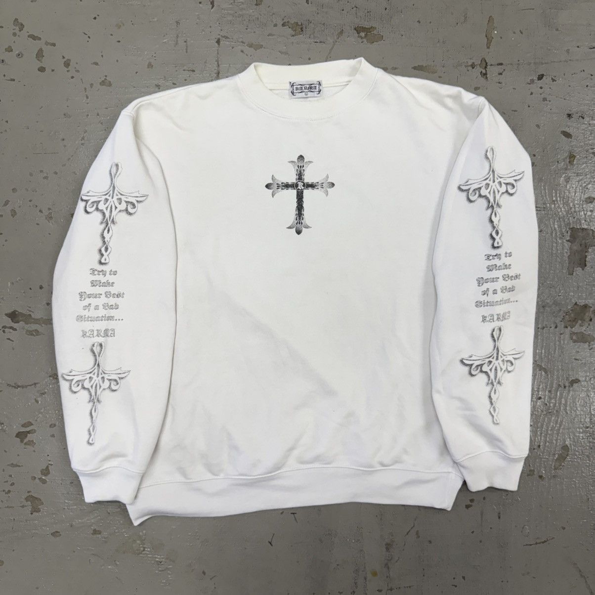 14th Addiction Karma Poem Seditionaries Sweatshirt Size US L / EU 52-54 / 3 - 1 Thumbnail