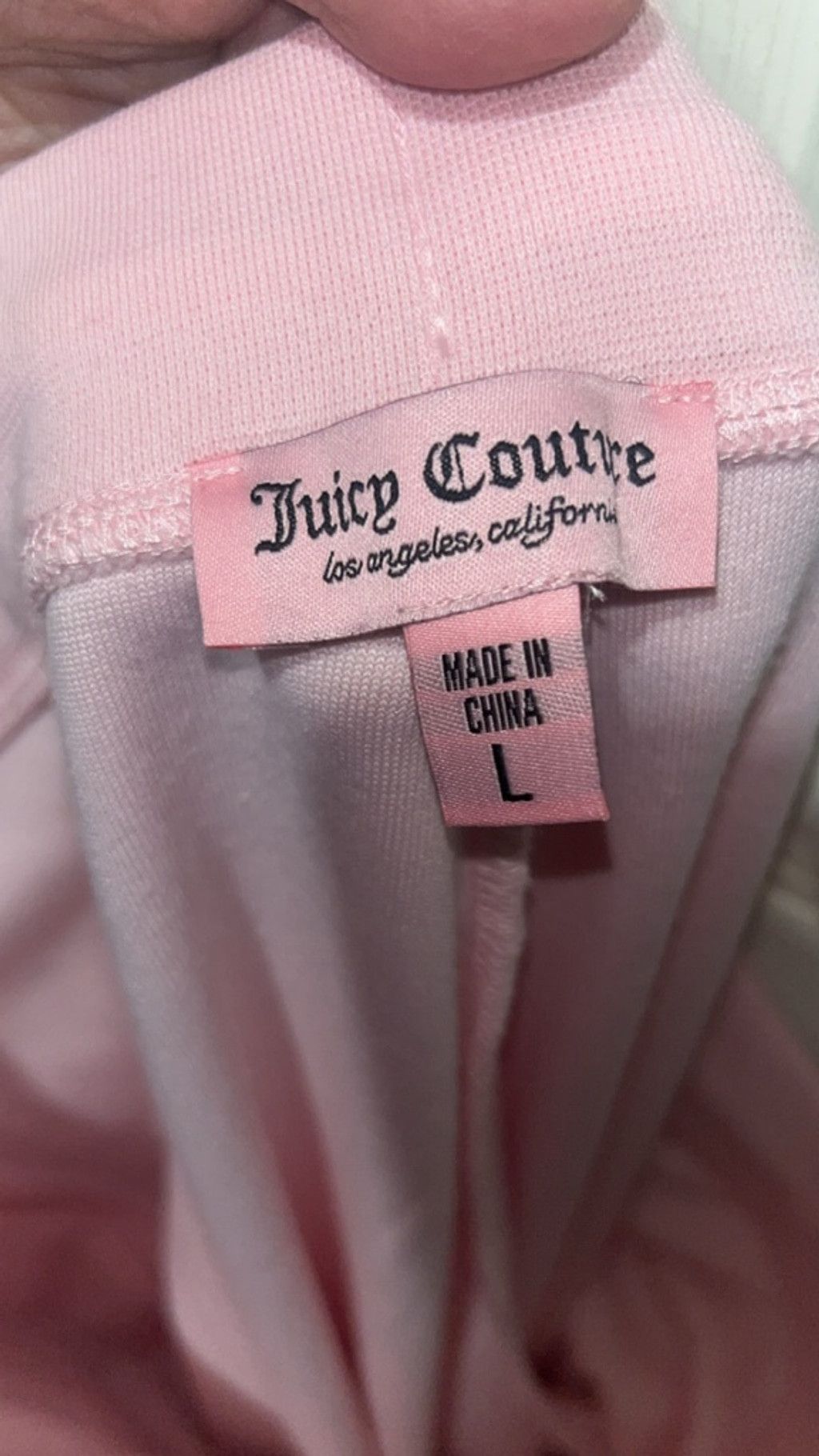 Juicy Couture Women's Juicy Couture Pink Velour Track Pants with Black Size 33" - 3 Thumbnail