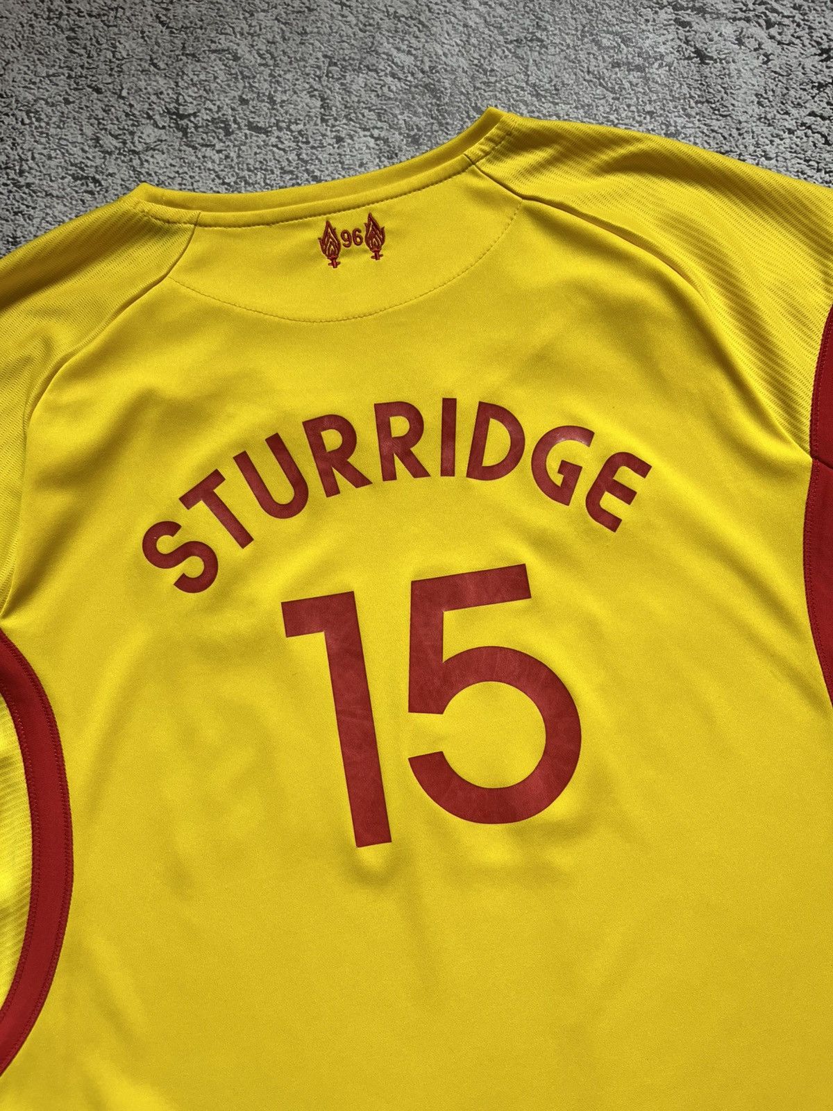 New Balance Liverpool FC Away Jersey Warrior STURRIDGE15 Football Shirt Size US L / EU 52-54 / 3 - 7 Thumbnail