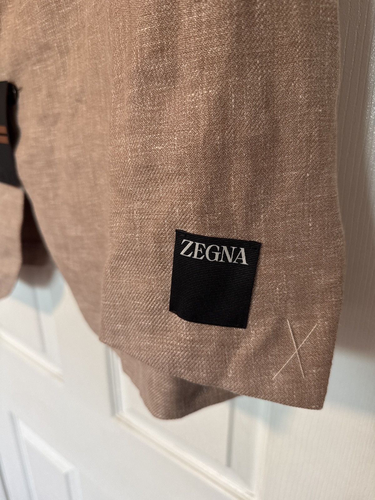 Ermenegildo Zegna Zegna Crossover Fairway linen, wool & silk blend sport coat Size 46R - 4 Thumbnail