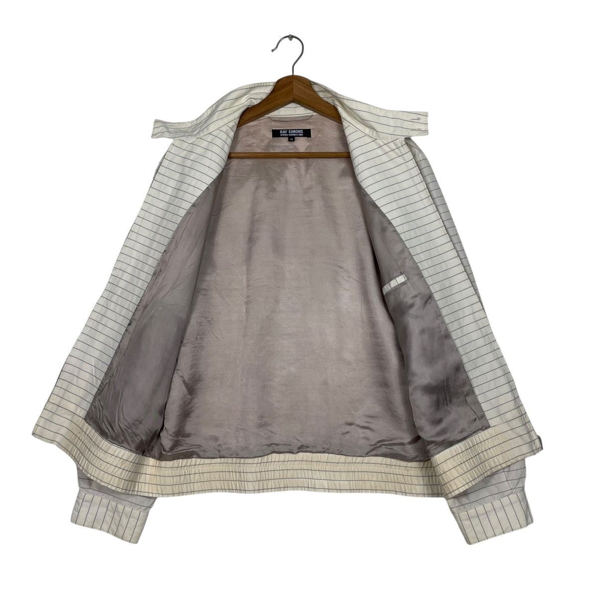 Raf Simons Rare Raf Simons SS07 Stripes Single R Bomber Jacket Size US S / EU 44-46 / 1 - 11 Thumbnail