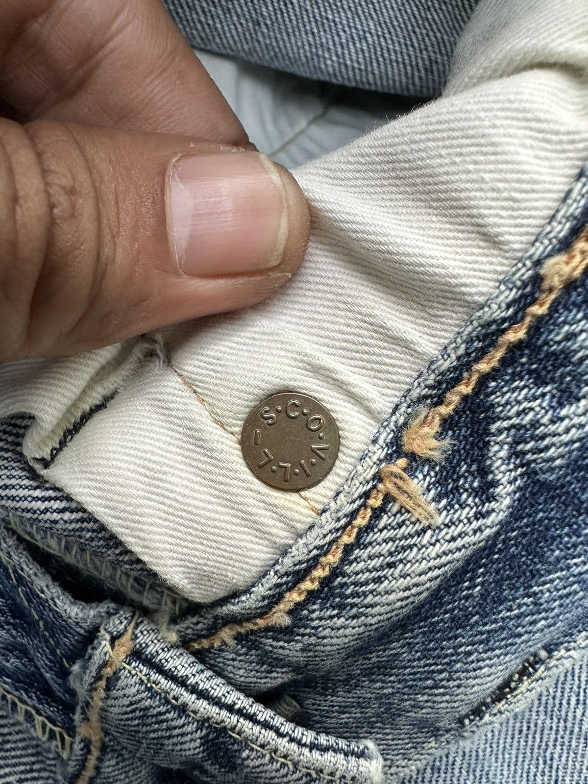 Hysteric Glamour 80s Vintage Fortune & Co Hidden Rivet Washed Denim W28 D11 Size US 28 / EU 44 - 15 Thumbnail