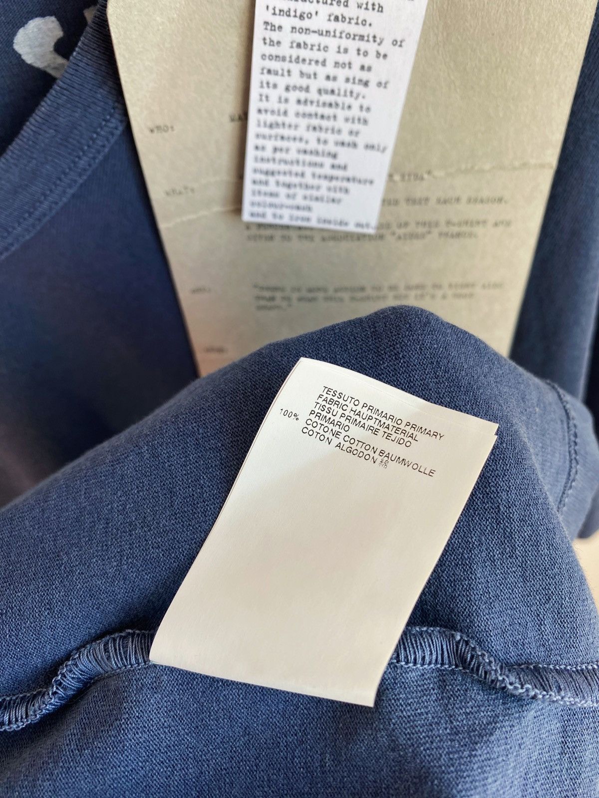 Maison Margiela MAISON MARTIN MARGIELA AIDS garment dyed v- neck t-shirt Size US L / EU 52-54 / 3 - 17 Thumbnail
