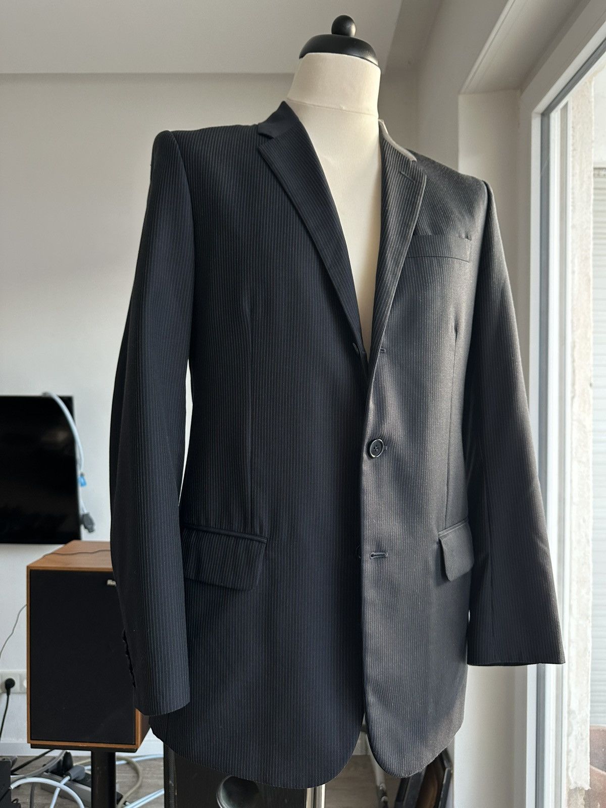 Helmut Lang Rare Archive Helmut Lang Pinstriped Suit (48/M) Size 38R - 1 Thumbnail