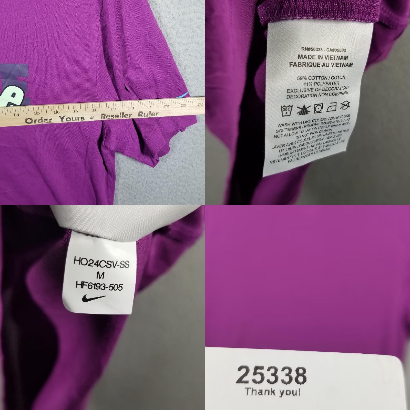 Nike Nike Ja Morant Basketball Tee Men's M T-Shirt Purple Size US M / EU 48-50 / 2 - 8 Thumbnail