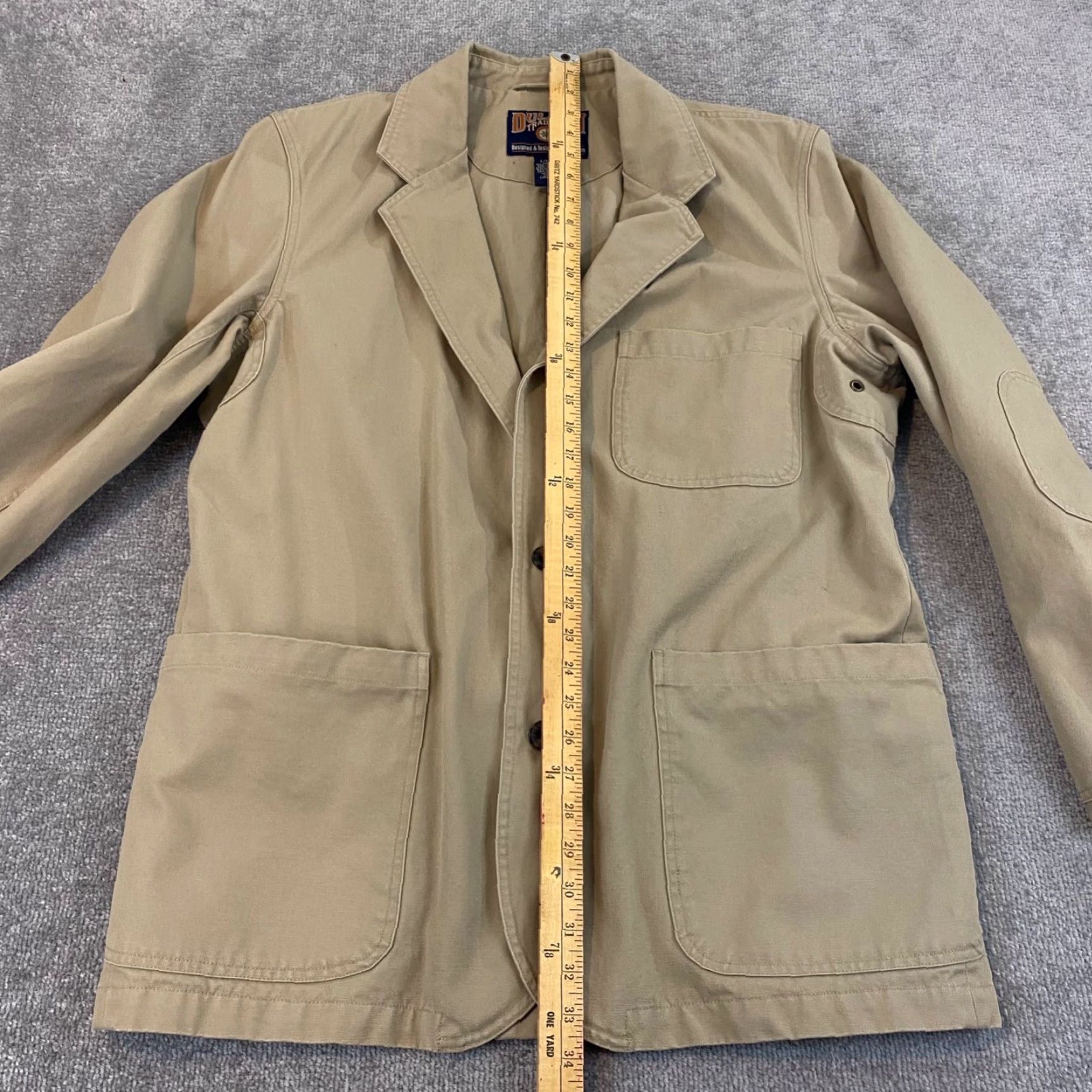 CO DULUTH TRADING CO Blazer Mens Large Tall Brown Cotton Sport Coat Two-Button Size 42R - 7 Thumbnail