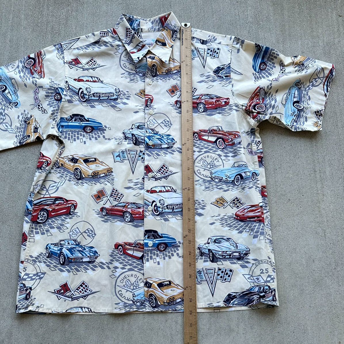Reyn Spooner Vintage Reyn Spooner Hawaiian Shirt Classic Cars Corvette Size US M / EU 48-50 / 2 - 6 Thumbnail