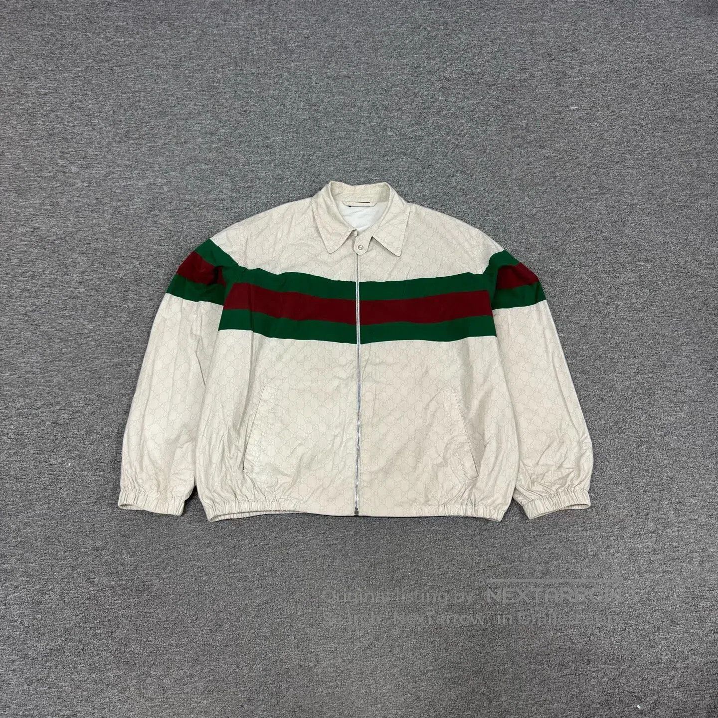 Gucci Guicci size 50 1921 Series Red and green striped casual jac Size US M / EU 48-50 / 2 - 1 Thumbnail