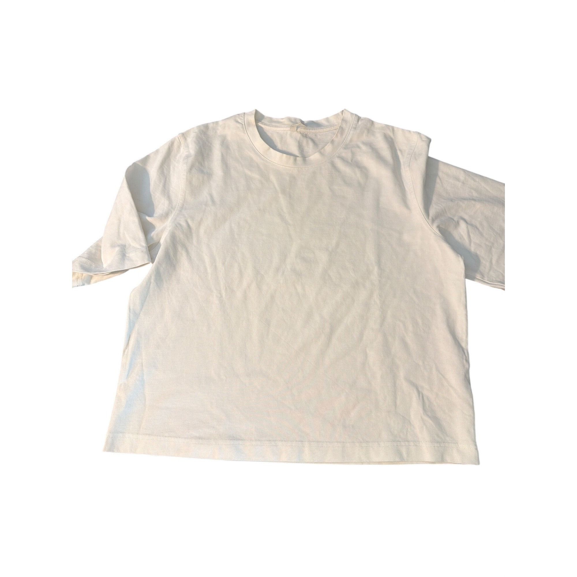 Arket ARKET White Short Sleeve Cropped T Shirt 100% Cotton Size Sm Size S / US 4 / IT 40 - 1 Thumbnail