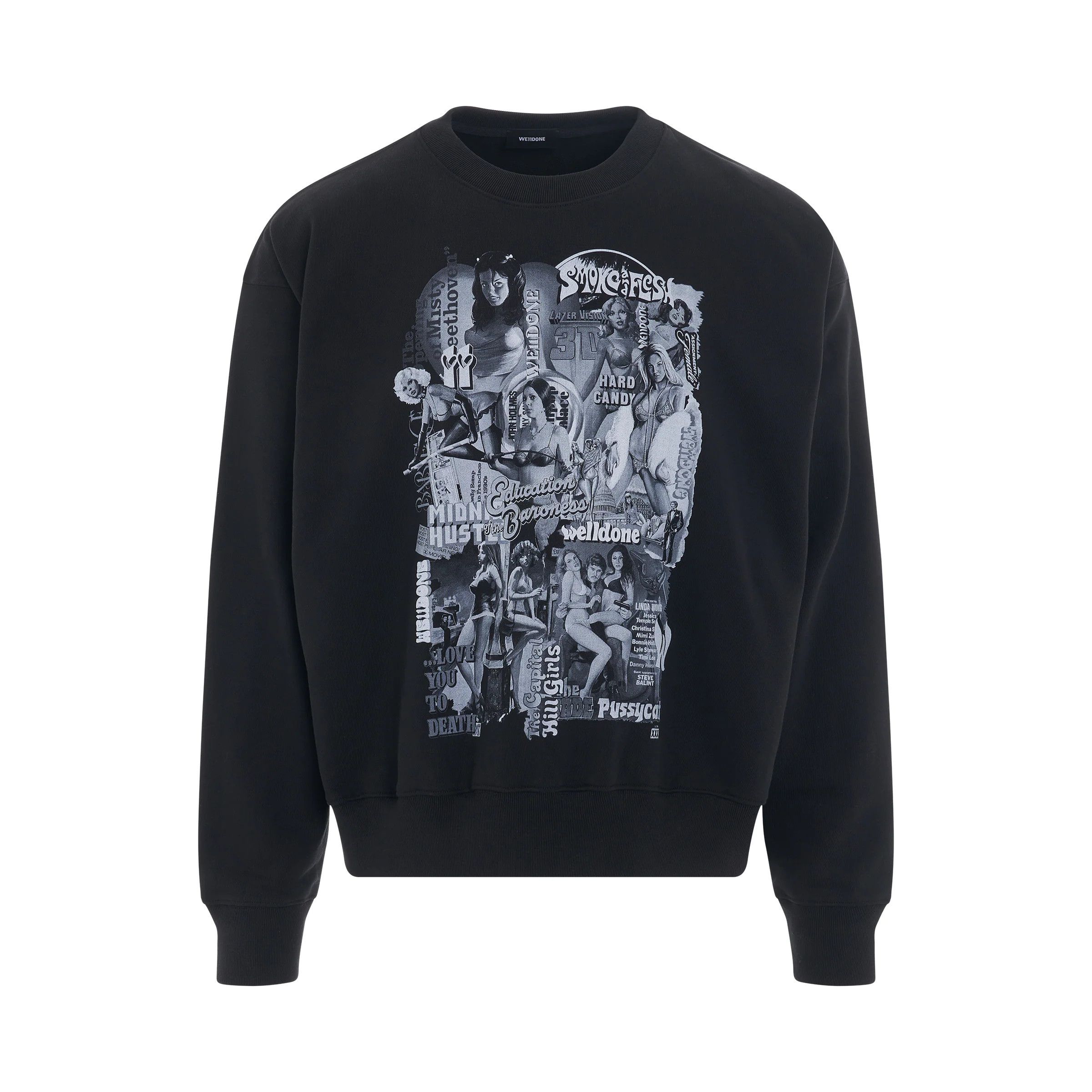 WE11DONE o1mris0824 Sweatshirt in Black Size US S / EU 44-46 / 1 - 1 Thumbnail