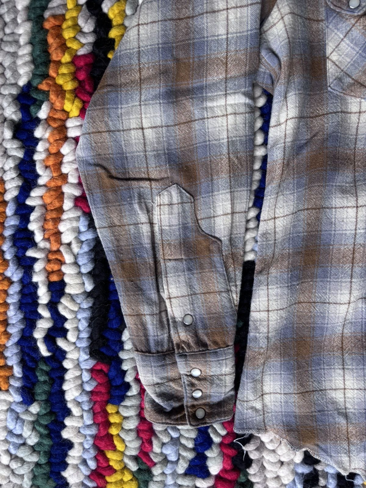 Levi's Vintage Clothing × Vintage 1960s Panhandle Slim Pearl Snap Wool Button Up Size US M / EU 48-50 / 2 - 4 Thumbnail