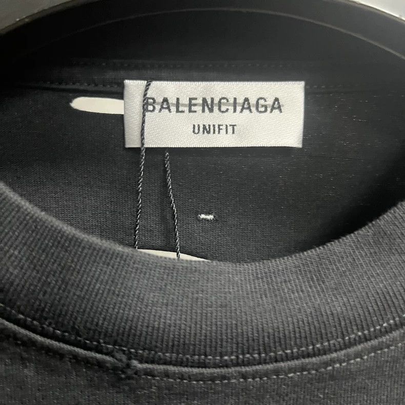 Balenciaga Balenciaga latest solid color printed logo round neck short Size US XS / EU 42 / 0 - 2 Thumbnail