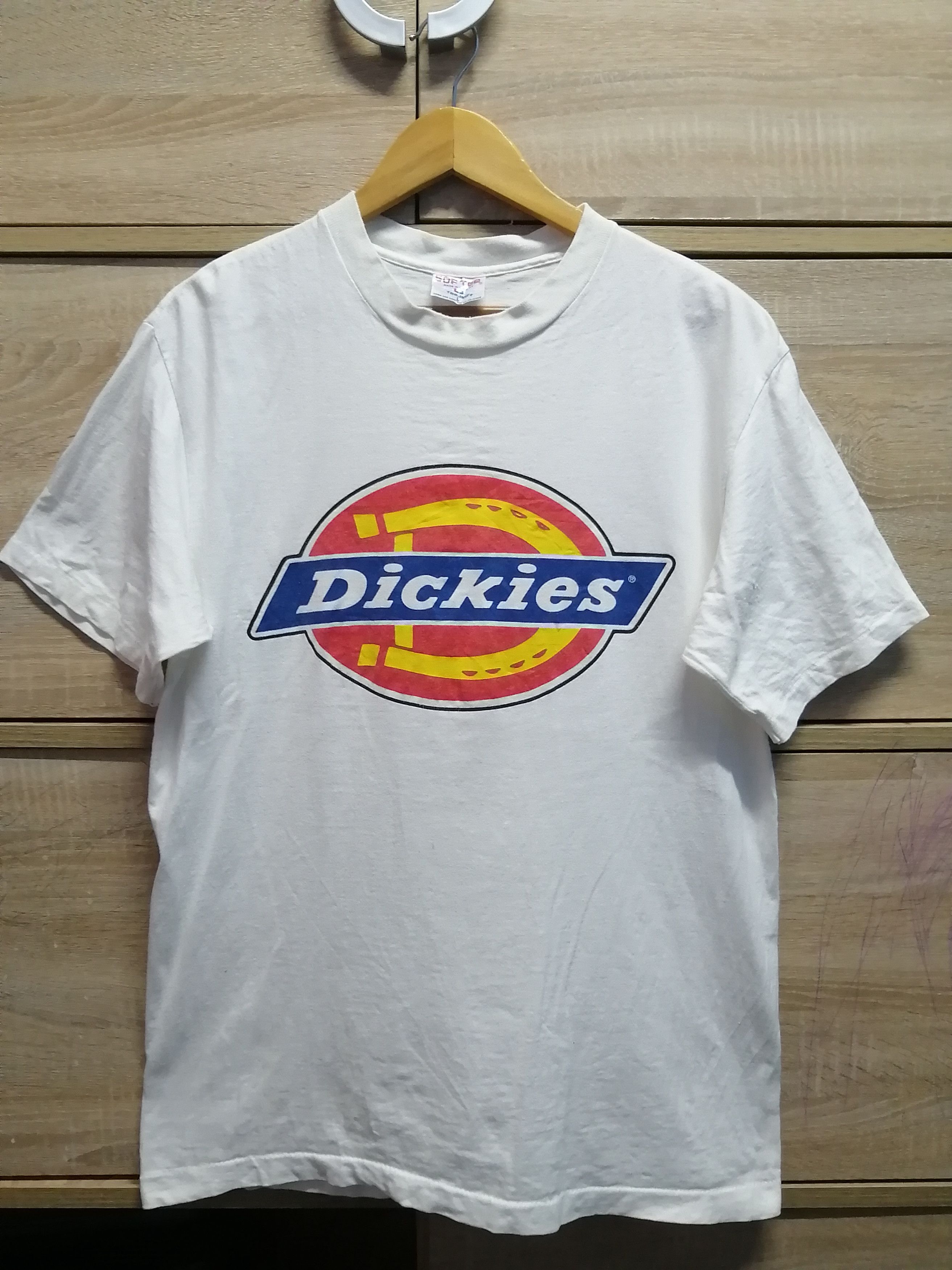 Vintage Thrashed Sun Faded Dickies 90s Shirt Distressed Grunge Band Size US L / EU 52-54 / 3 - 1 Thumbnail