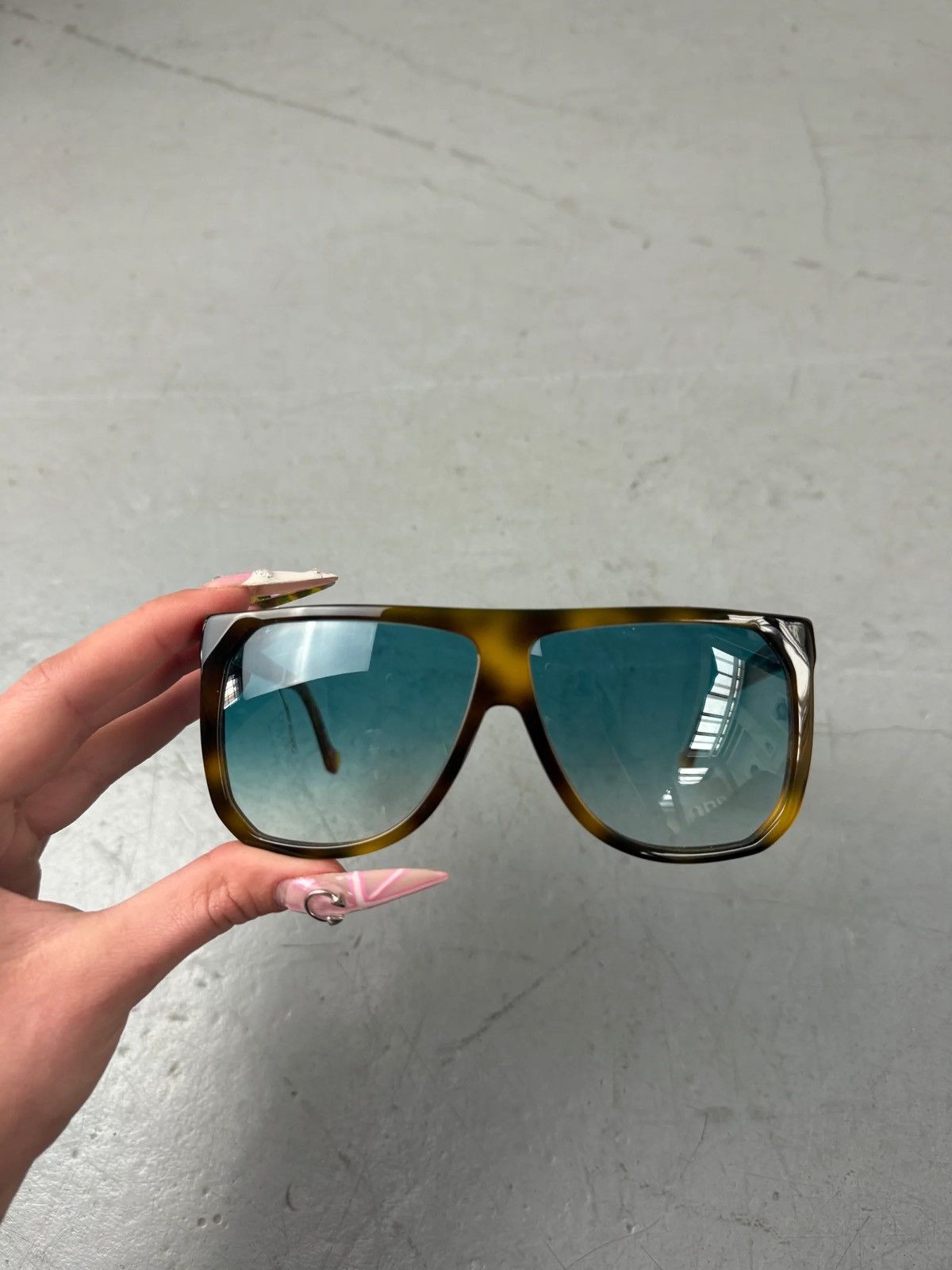 Loewe Loewe Blue Sunglasses Size ONE SIZE - 2 Thumbnail