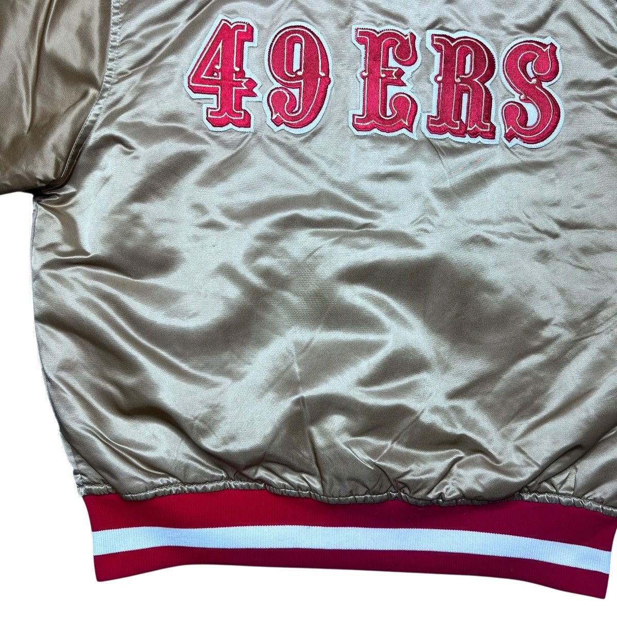 Starter 1990s NFL San Francisco 49ers Starter Spell Out Satin Jacket Size US M / EU 48-50 / 2 - 18 Thumbnail