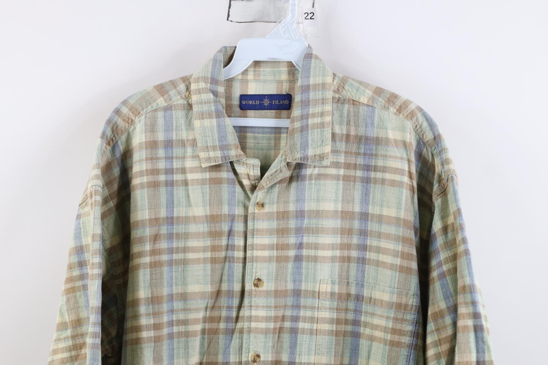 Vintage Vintage 90s Streetwear Linen Blend Short Sleeve Button Shirt Size US XL / EU 56 / 4 - 2 Thumbnail